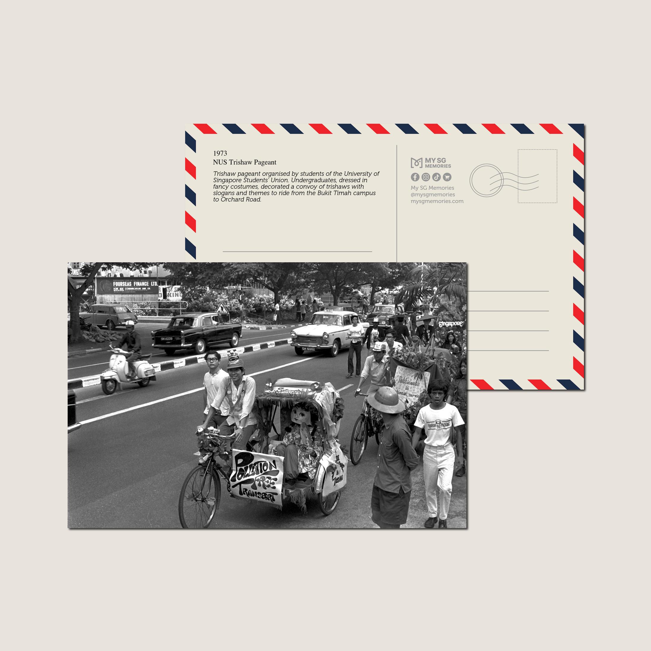 NUS Trishaw Pageant 1973-My Sg Memories
