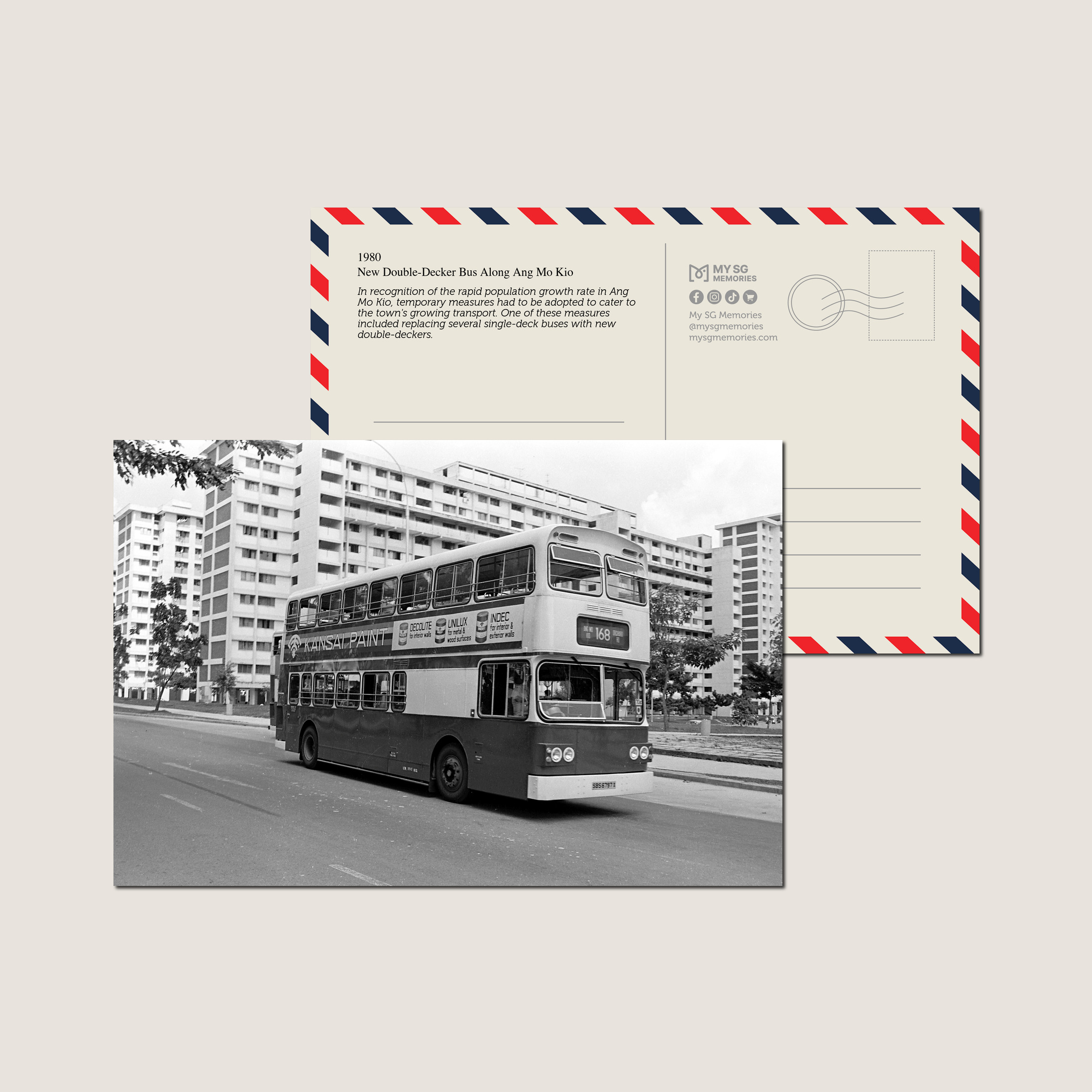 New Double-Decker Bus Along Ang Mo Kio 1980-My Sg Memories