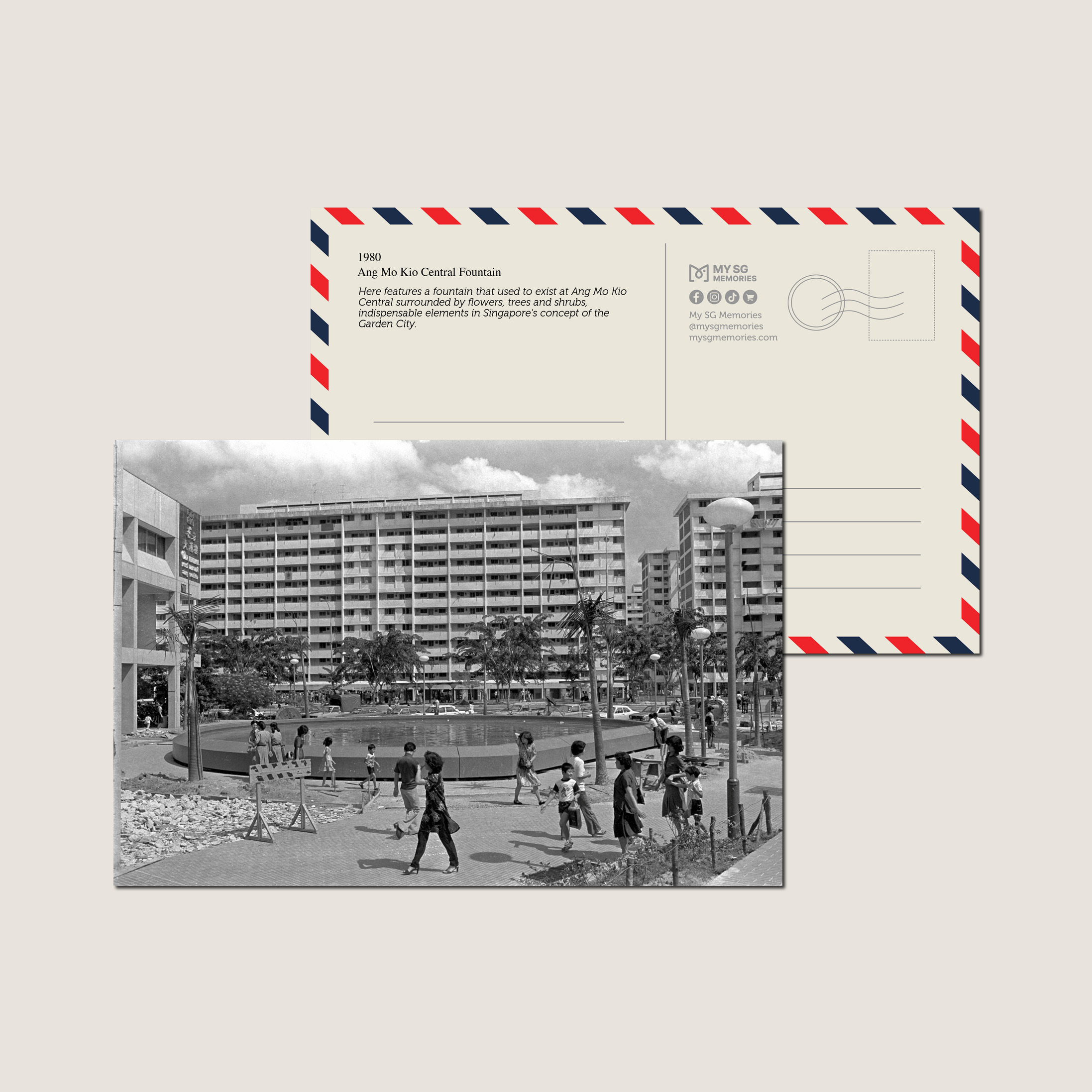 Ang Mo Kio Central Fountain 1980-My Sg Memories