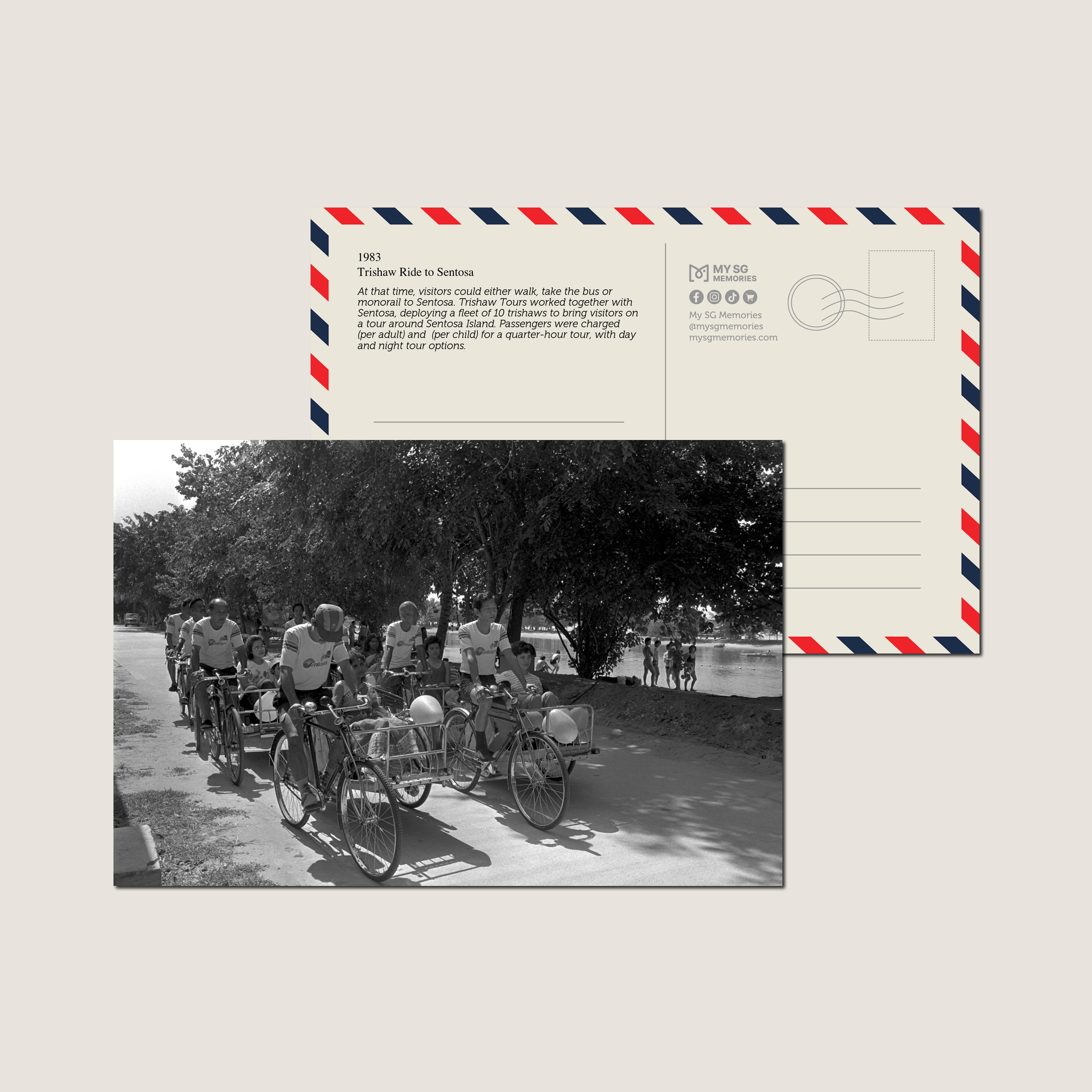 Trishaw Ride to Sentosa 1983-My Sg Memories