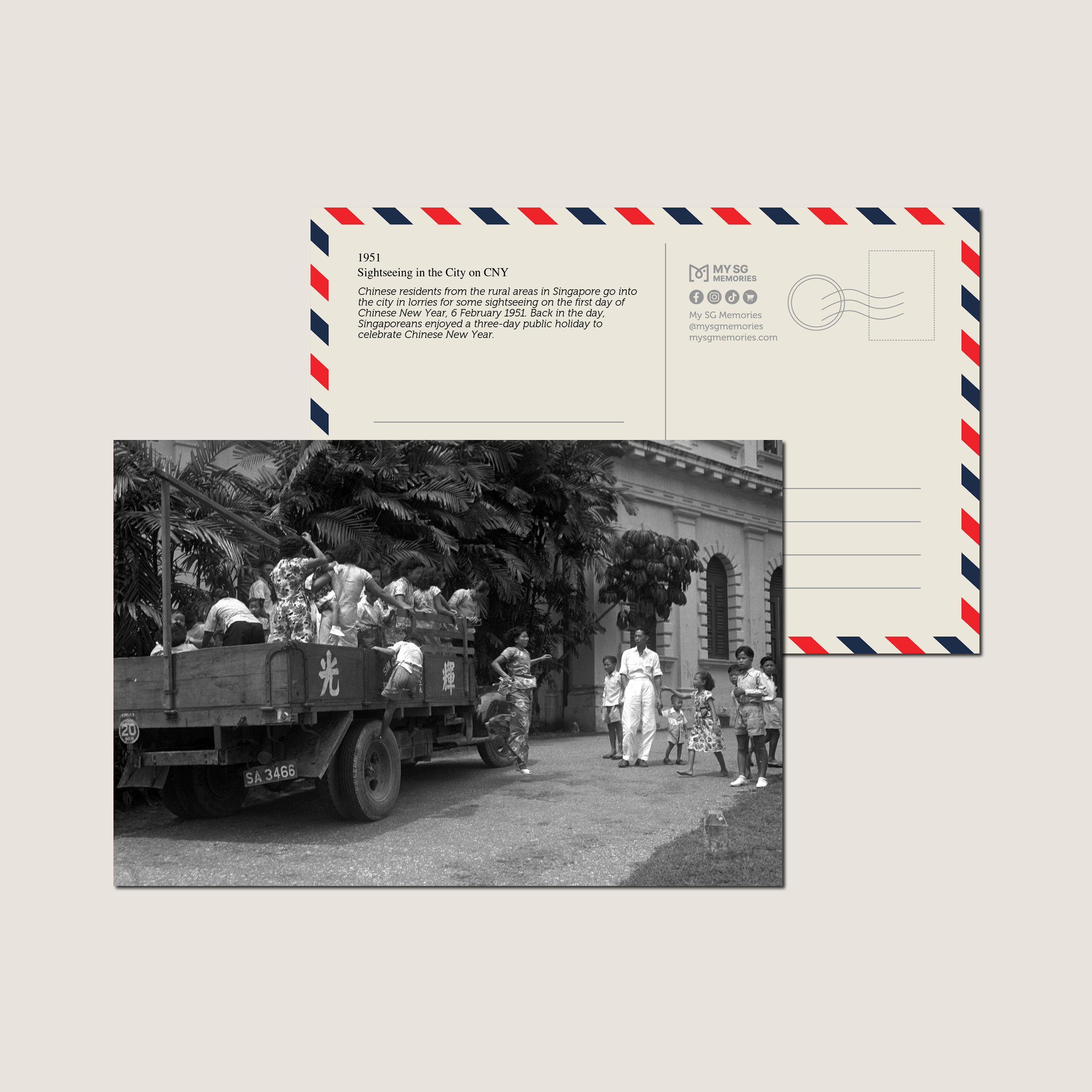 Sightseeing in the City on CNY 1951-My Sg Memories