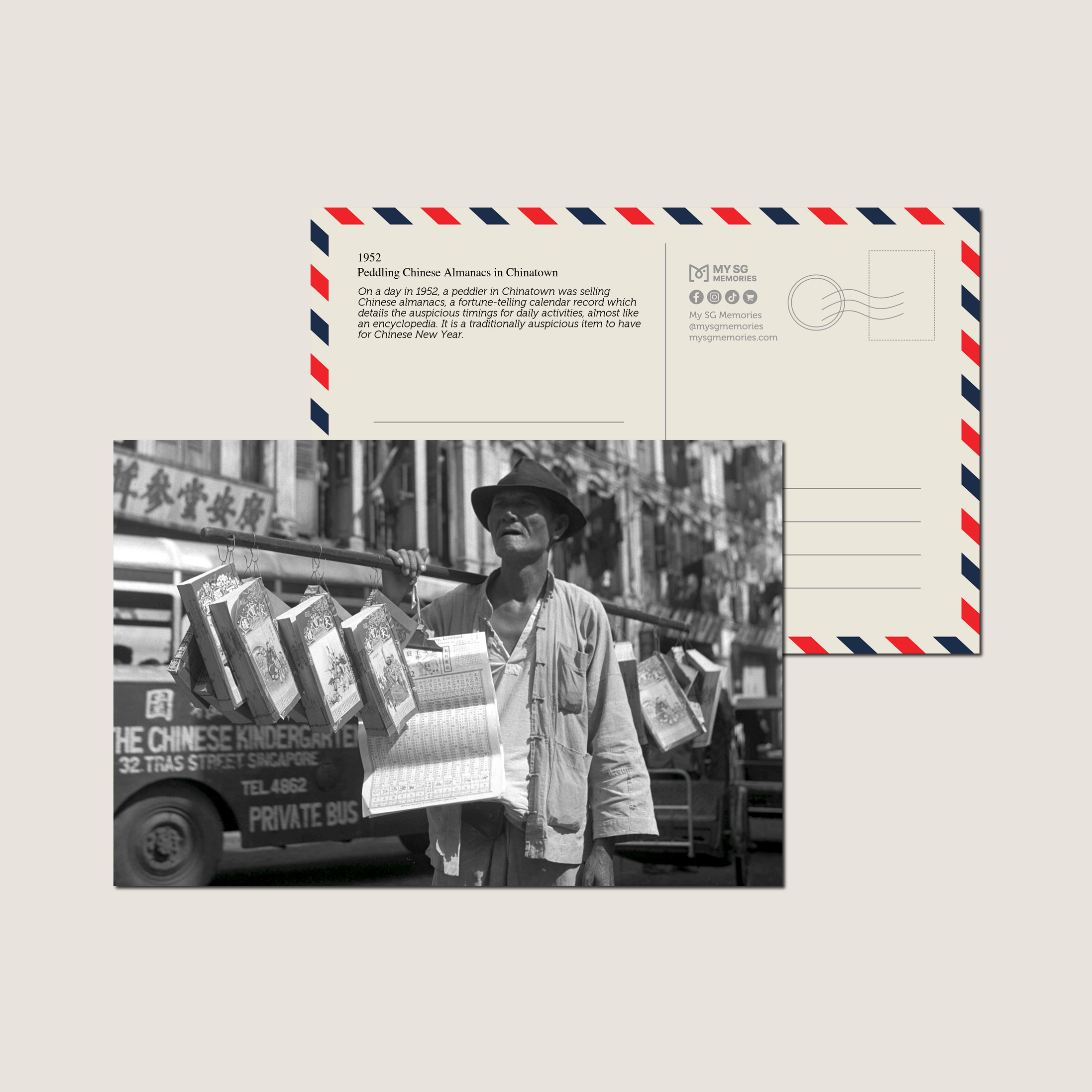 Peddling Chinese Almanacs in Chinatown 1952-My Sg Memories