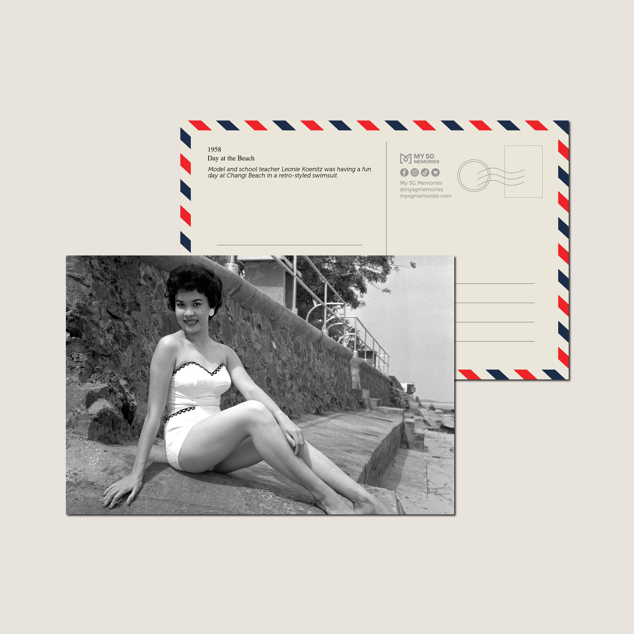 Day at the Beach 1958-My Sg Memories