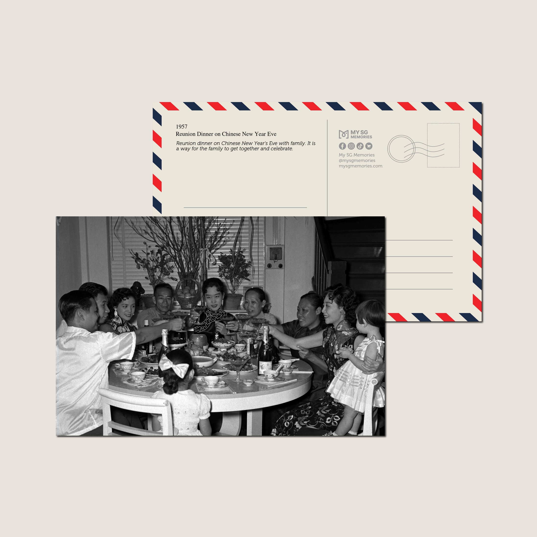 Reunion Dinner on Chinese New Year Eve 1957-My Sg Memories