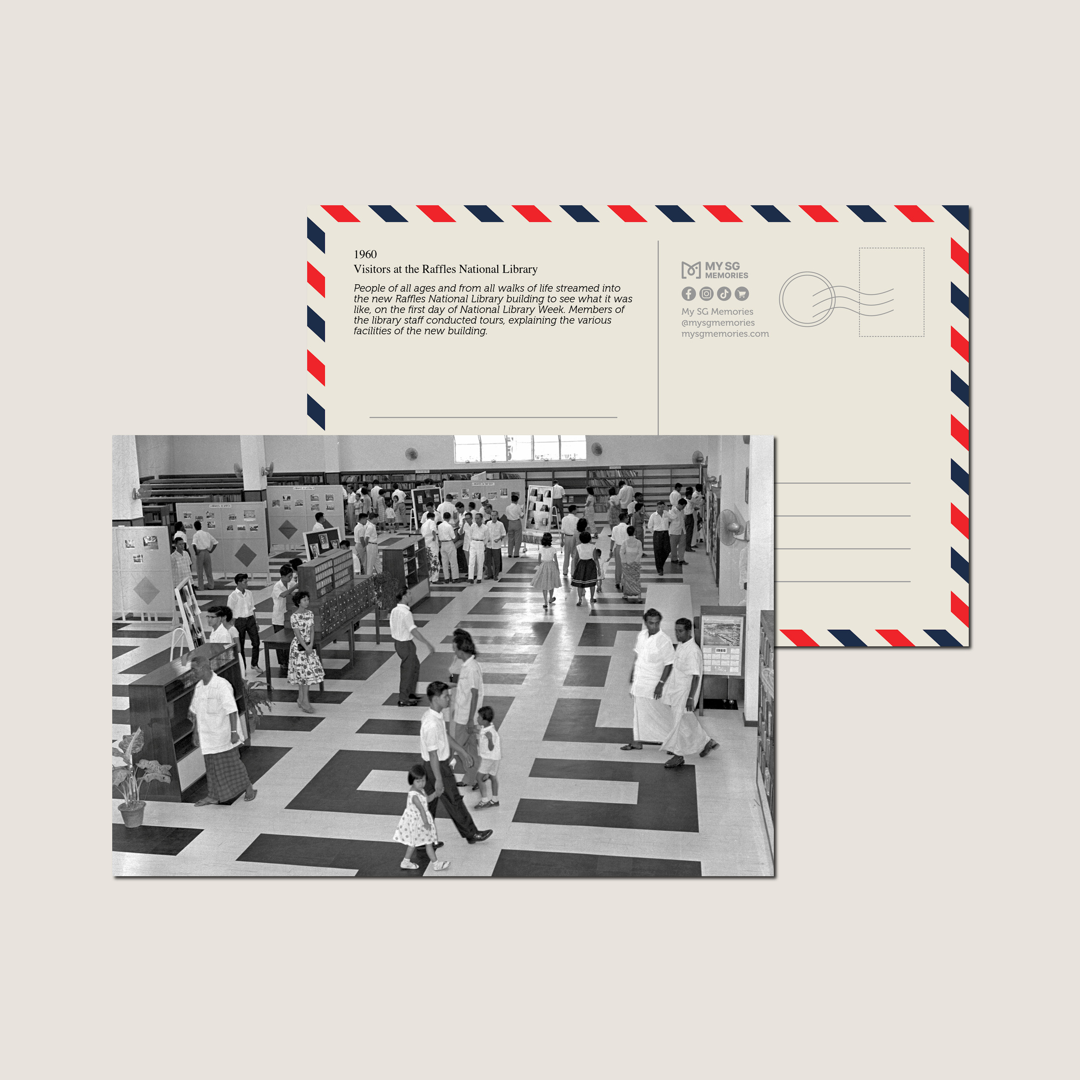 Visitors at the Raffles National Library 1960-My Sg Memories
