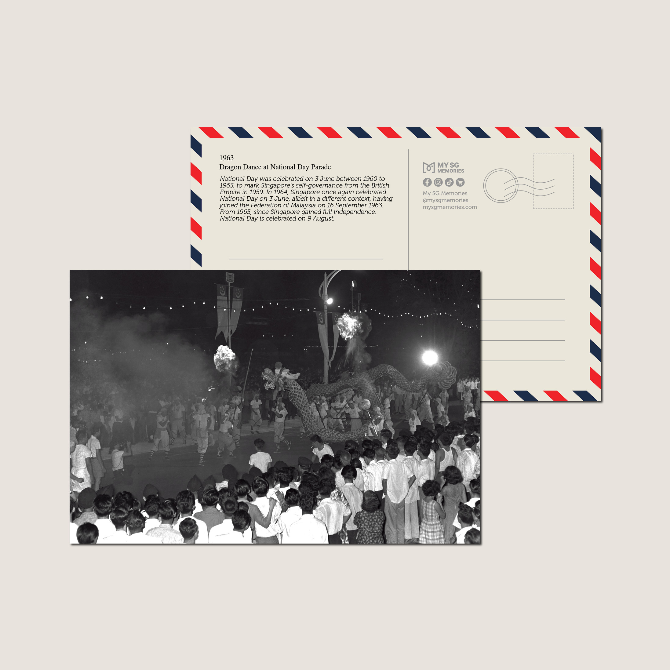 Dragon Dance at National Day Parade 1963-My Sg Memories