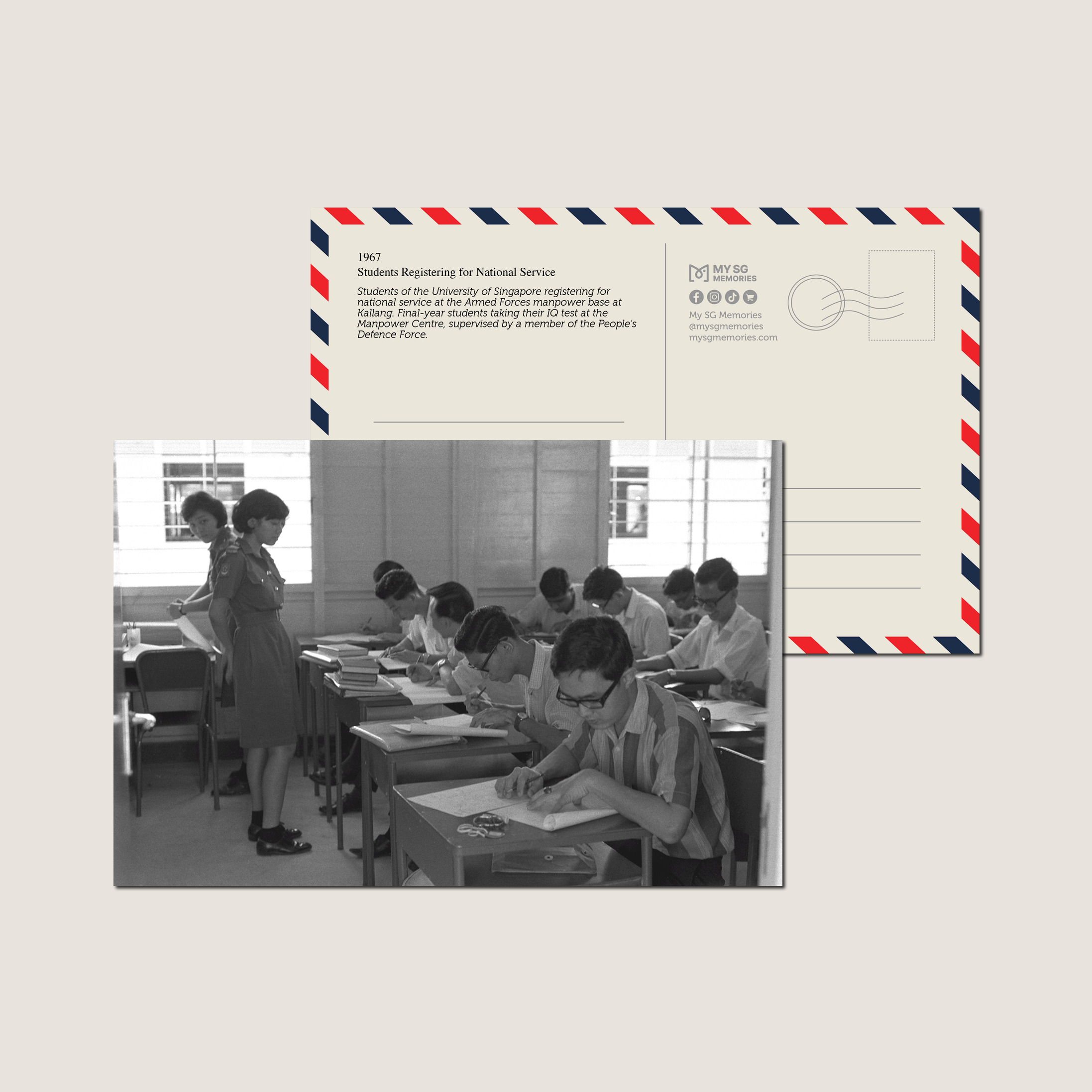 Students Registering for National Service 1967-My Sg Memories