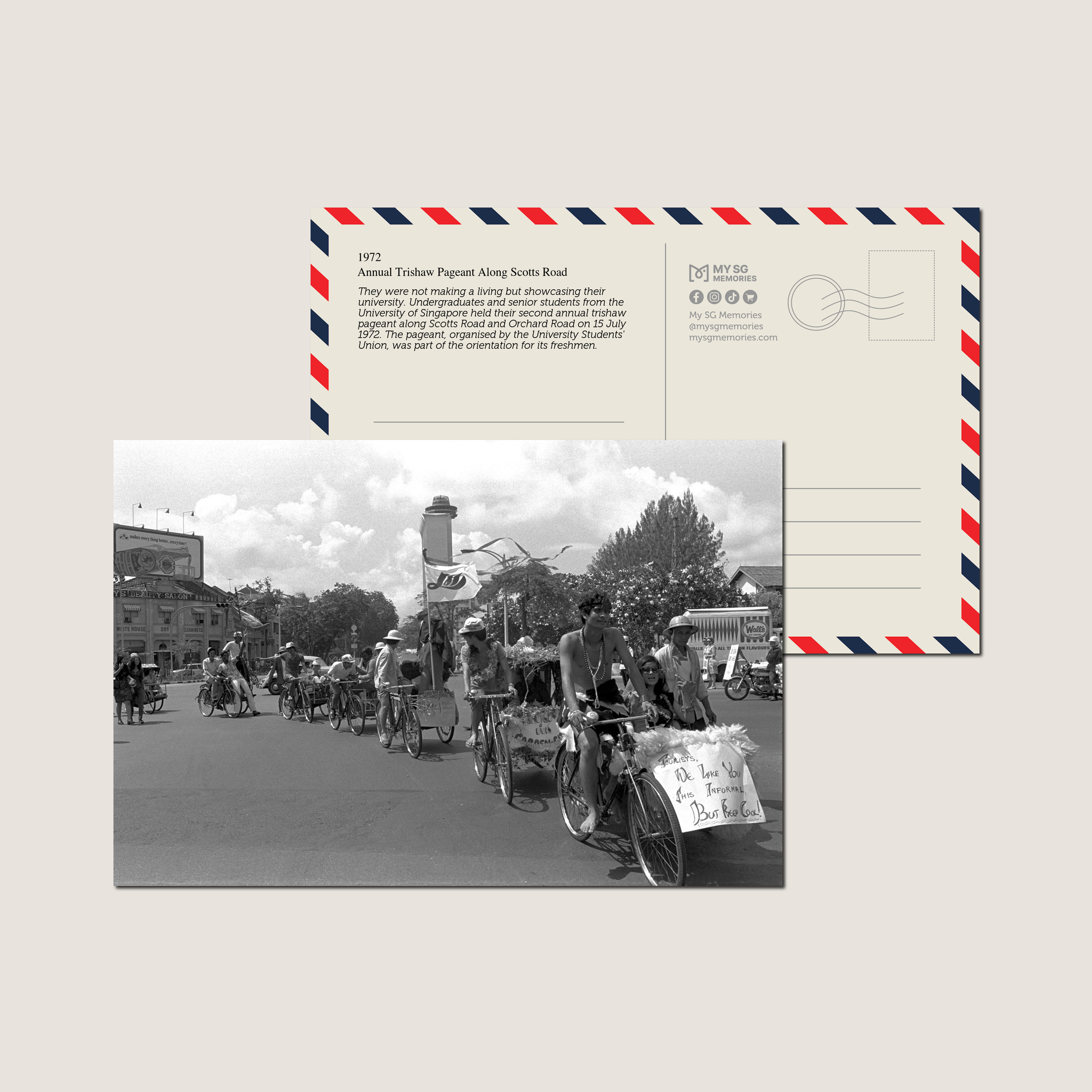 Annual Trishaw Pageant Along Scotts Road 1972-My Sg Memories