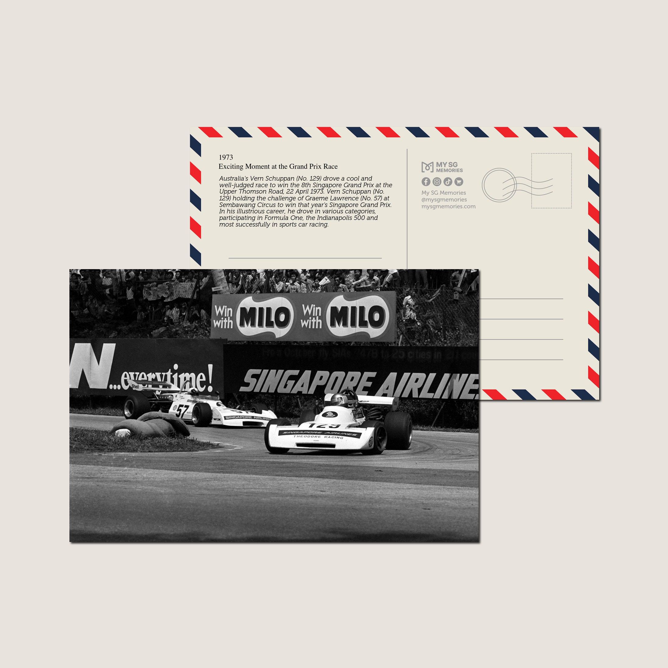 Exciting Moment at the Grand Prix Race 1973-My Sg Memories