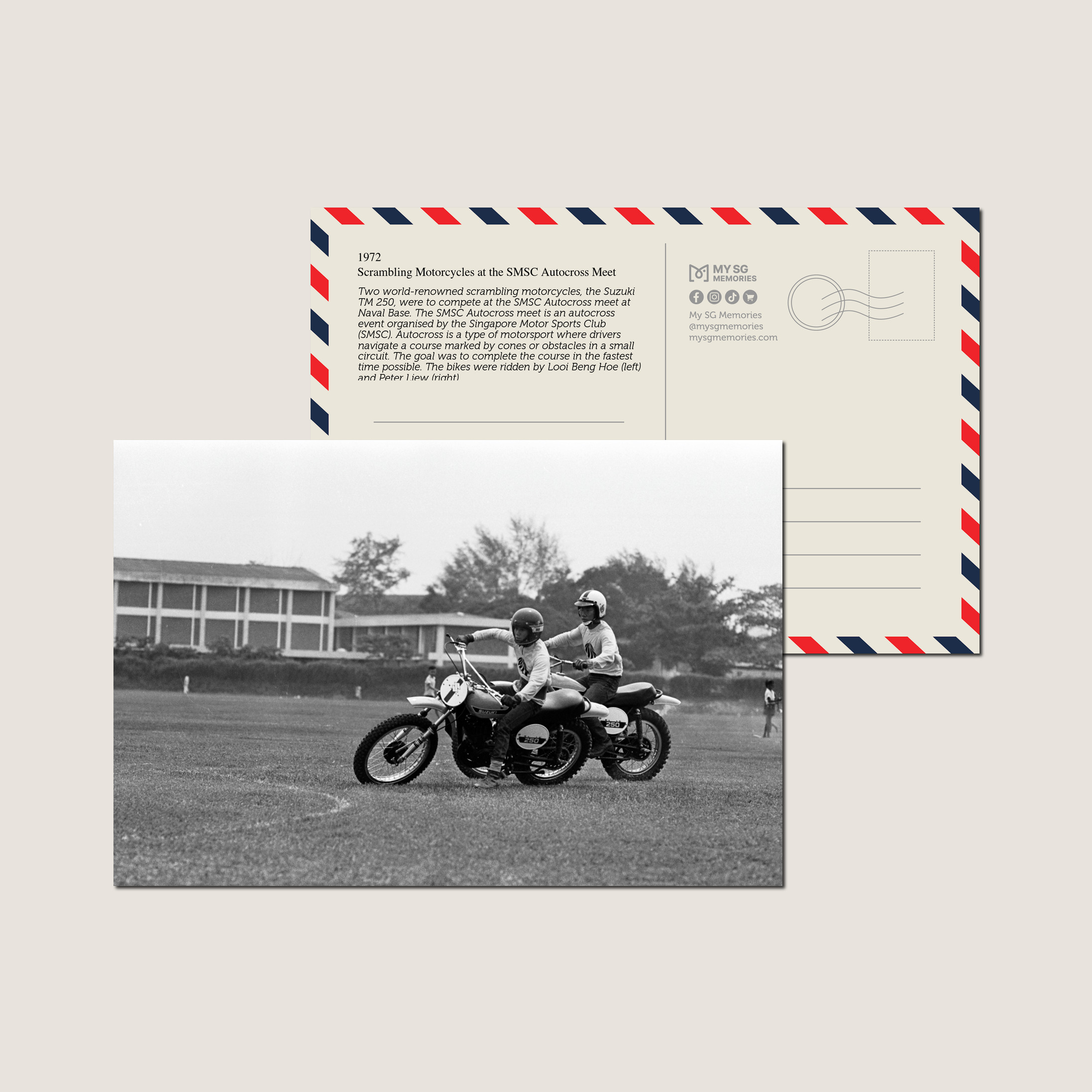 Scrambling Motorcycles at the SMSC Autocross Meet 1972-My Sg Memories
