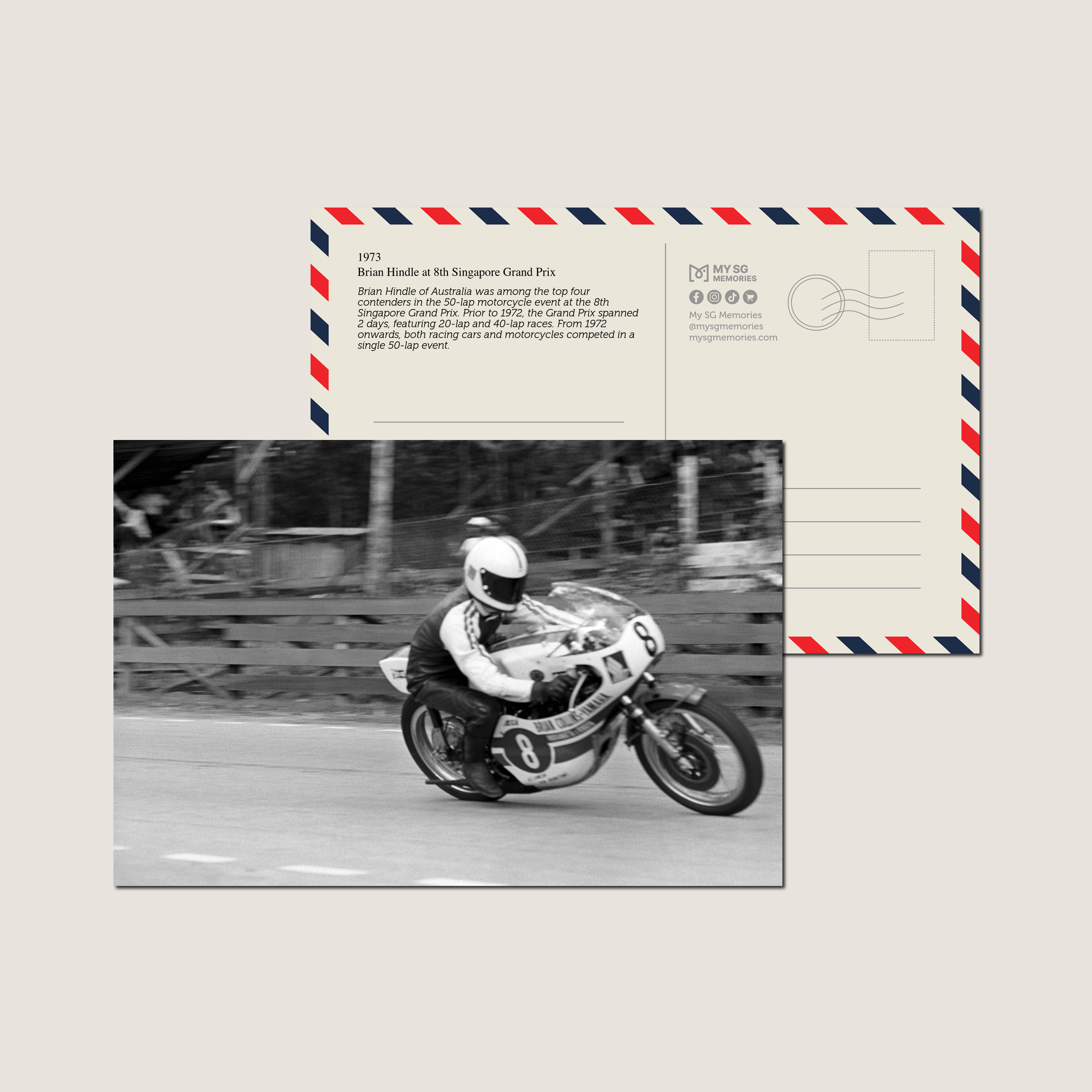 Brian Hindle at 8th Singapore Grand Prix 1973-My Sg Memories