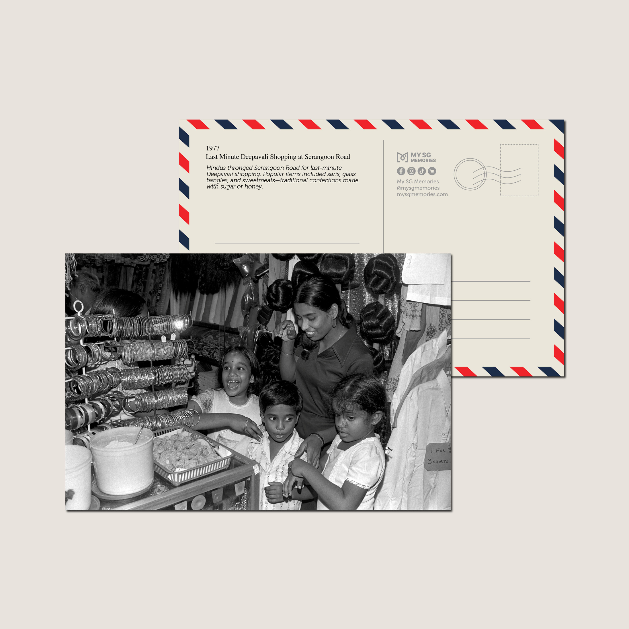 Last Minute Deepavali Shopping at Serangoon Road 1977-My Sg Memories