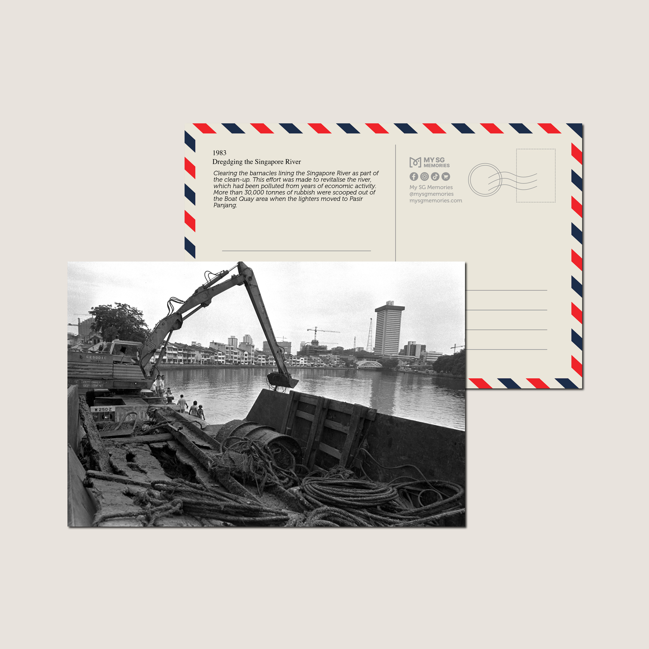 Dregdging the Singapore River 1983-My Sg Memories