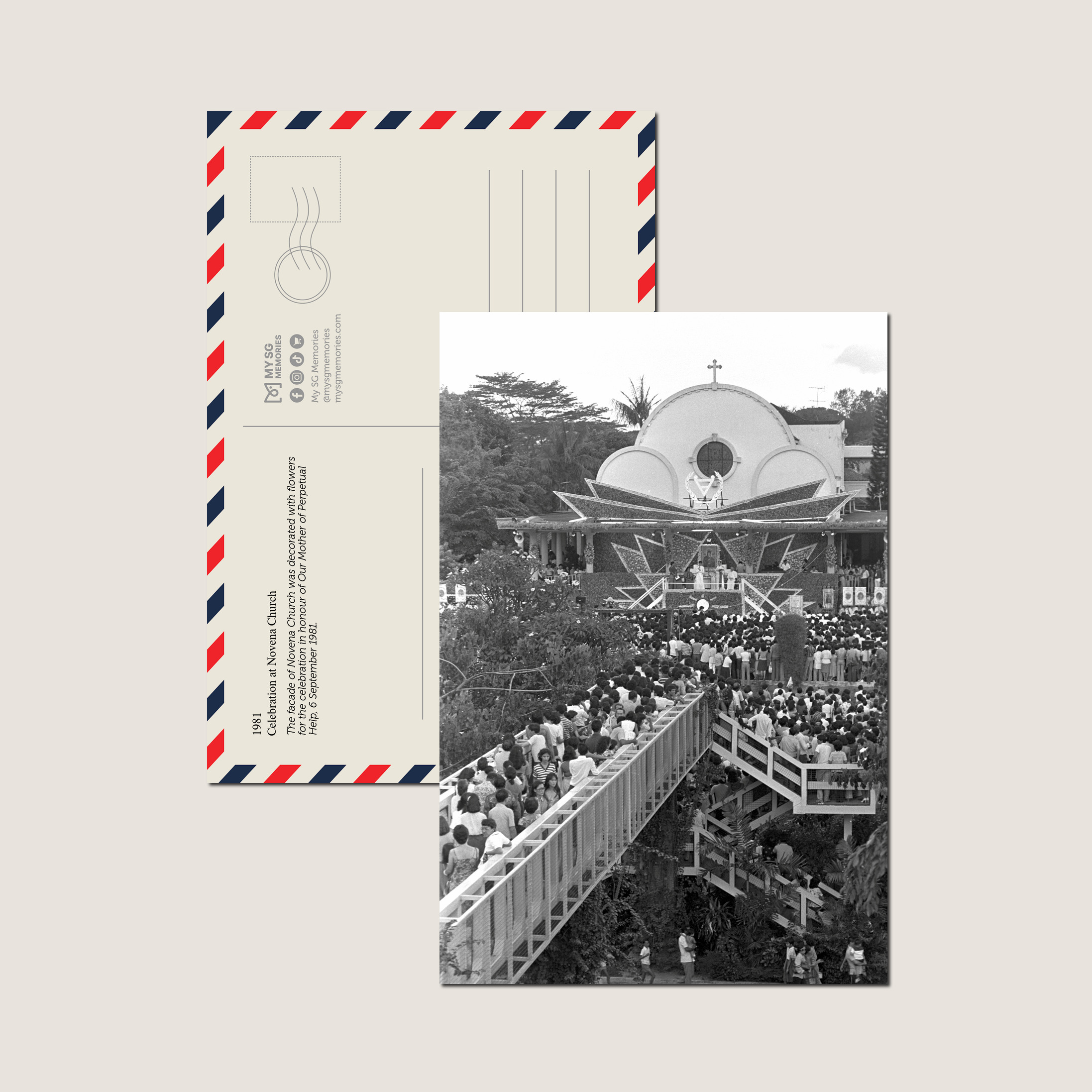 Celebration at Novena Church 1981-My Sg Memories
