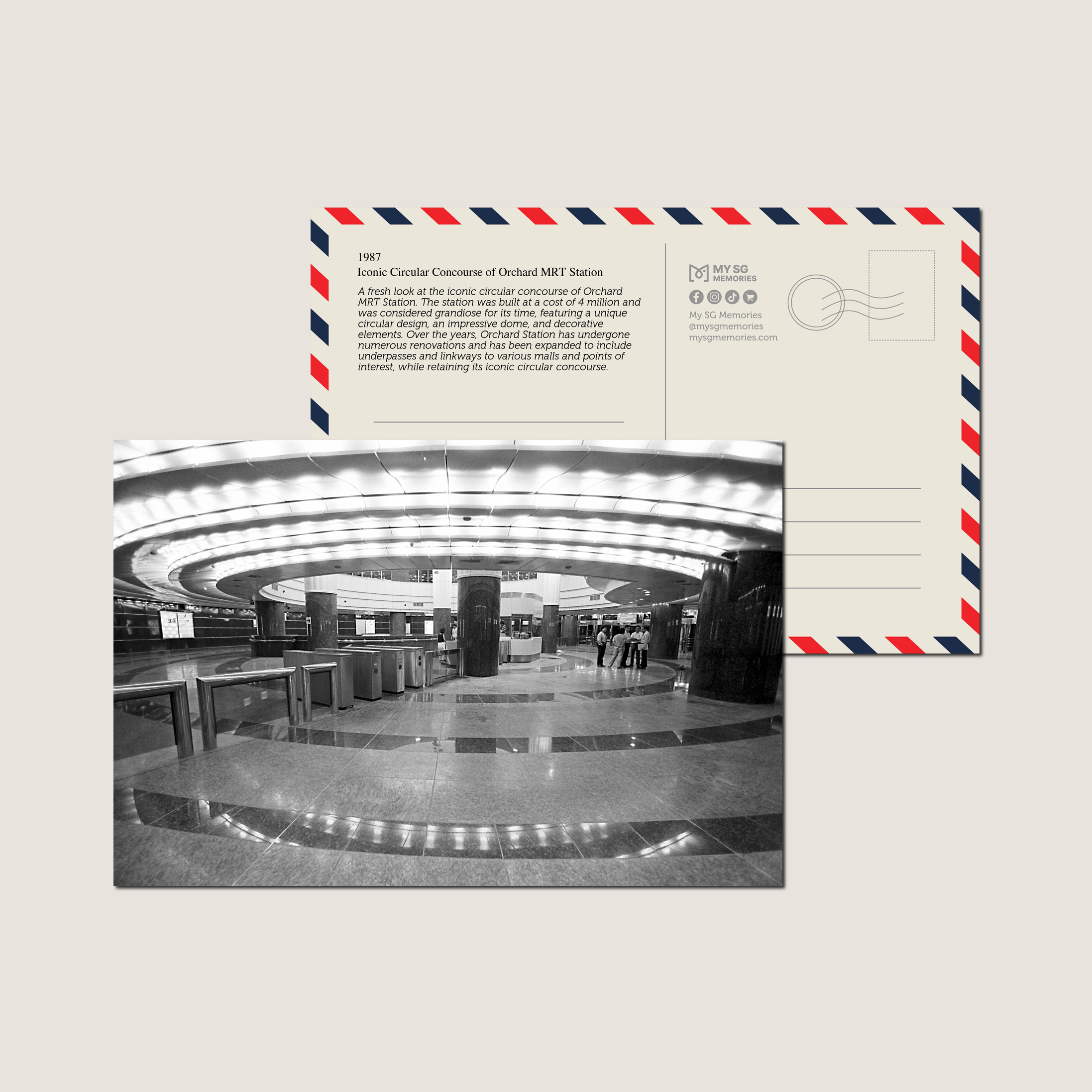 Iconic Circular Concourse of Orchard MRT Station 1987-My Sg Memories