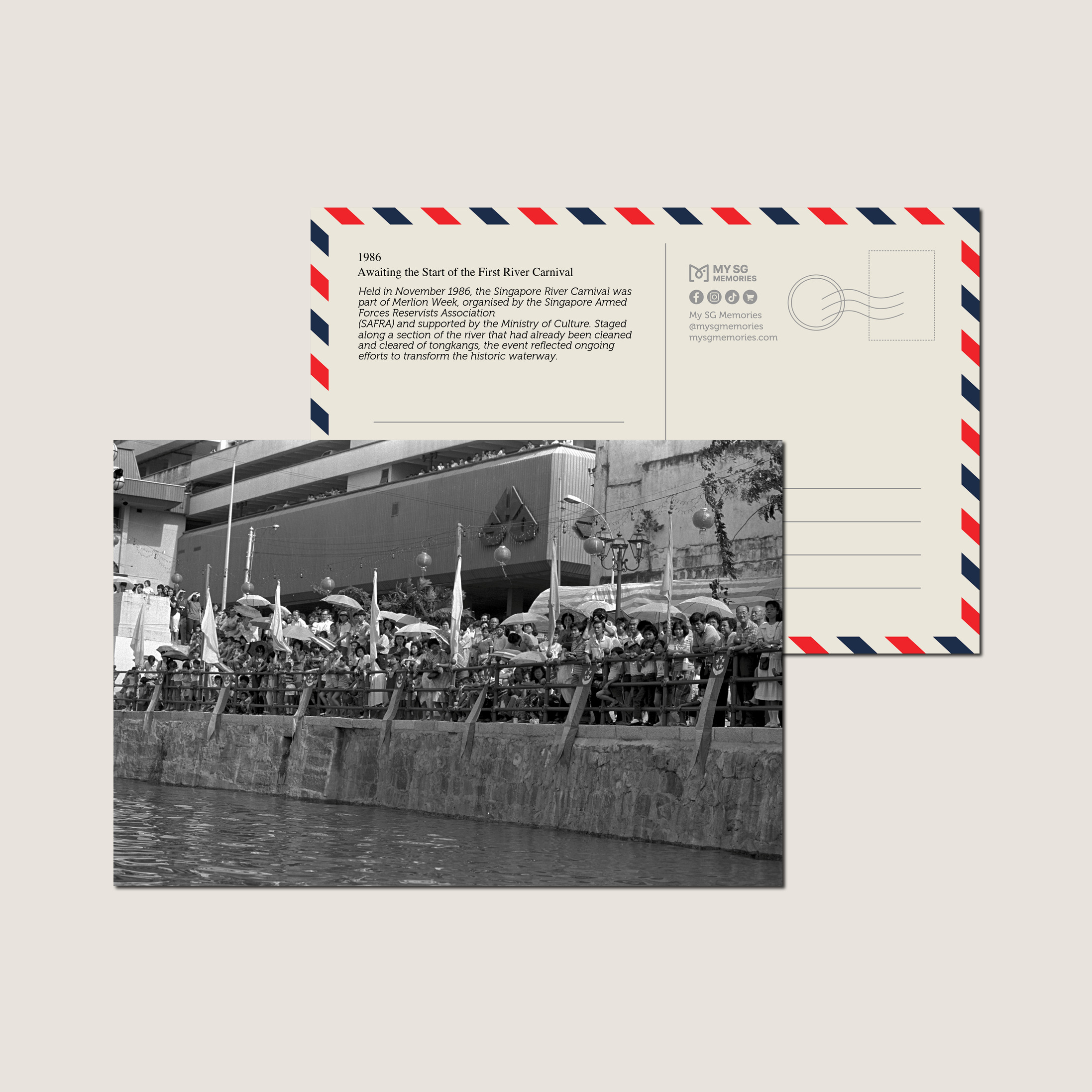 Awaiting the Start of the First River Carnival 1986-My Sg Memories
