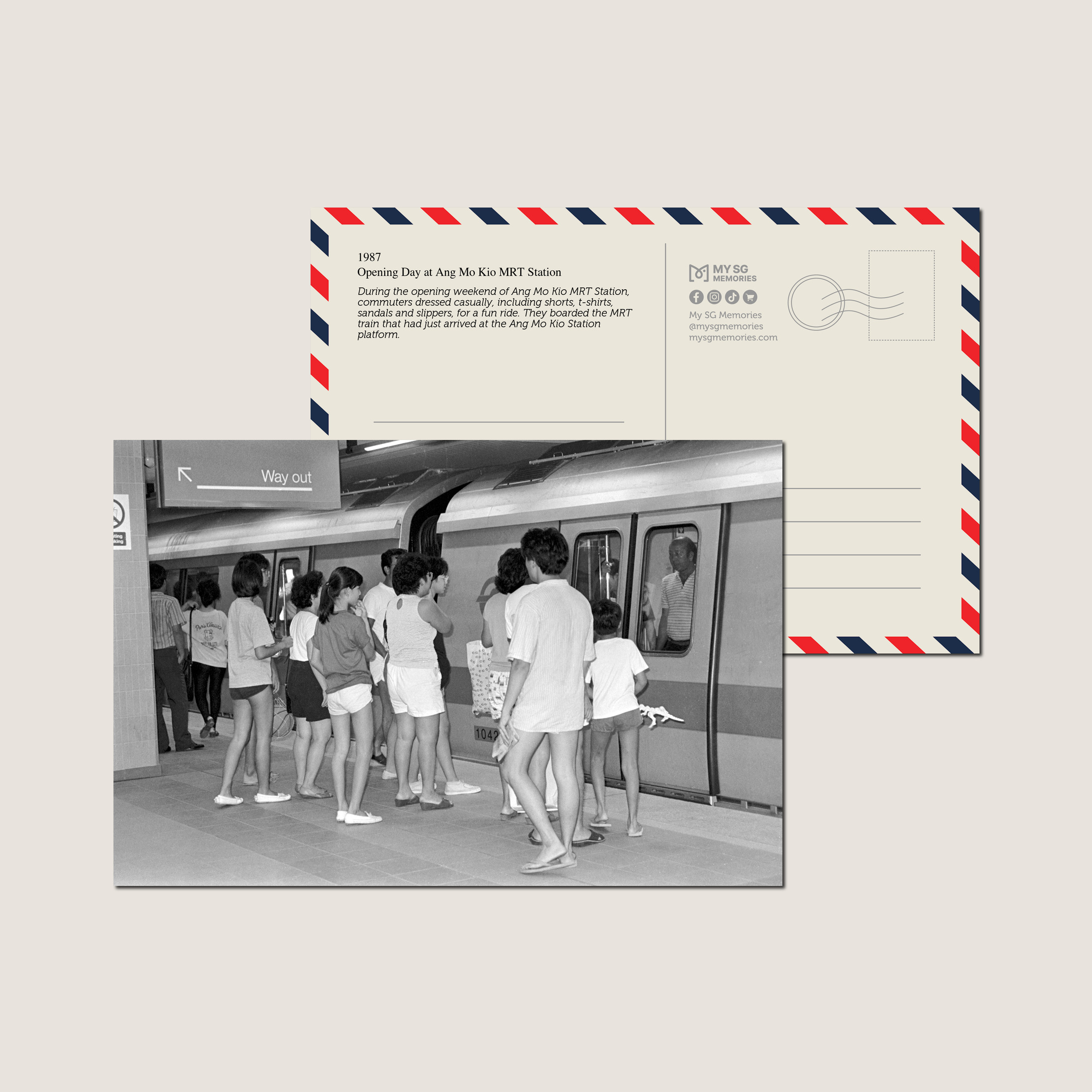 Opening Day at Ang Mo Kio MRT Station 1987-My Sg Memories