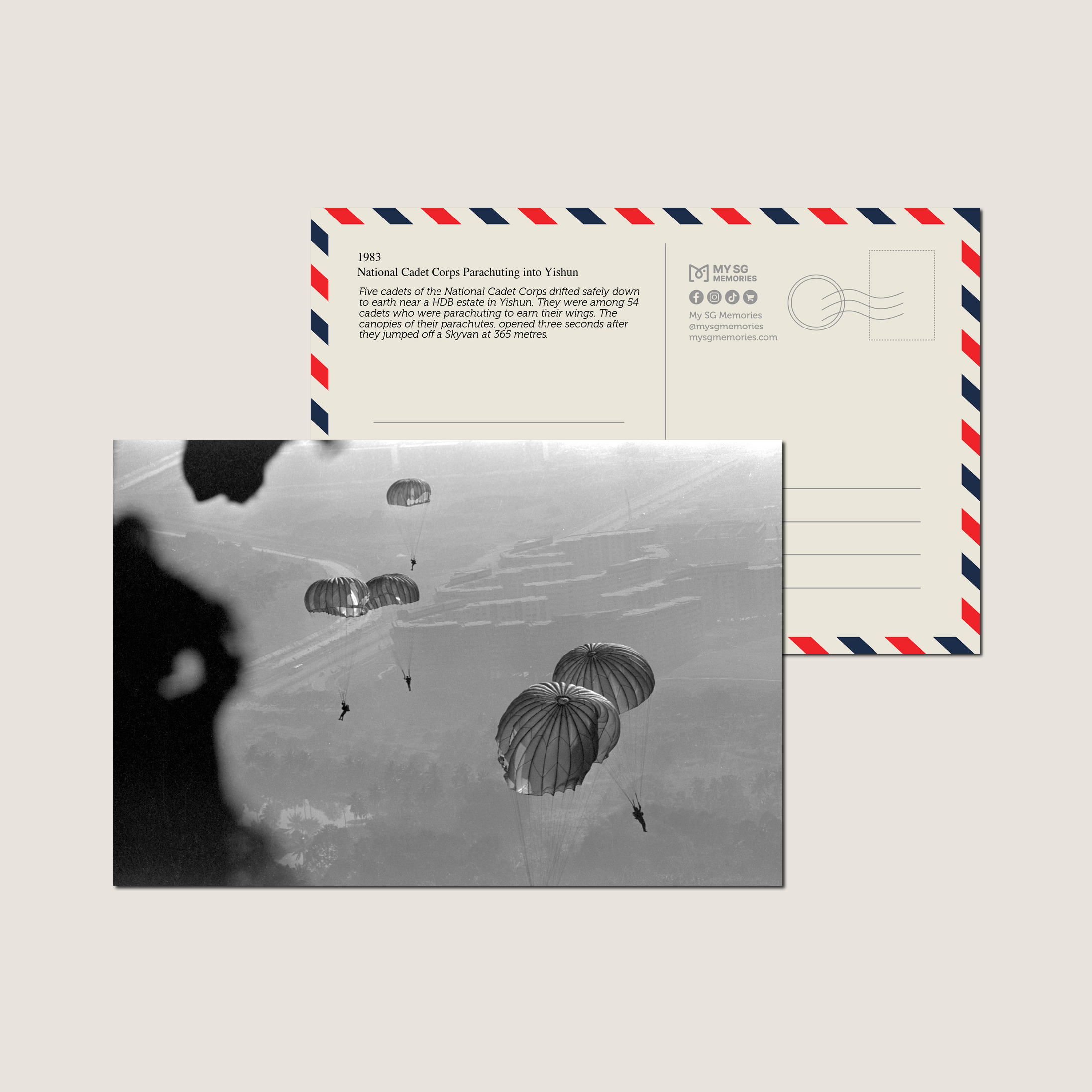 National Cadet Corps Parachuting into Yishun 1983-My Sg Memories