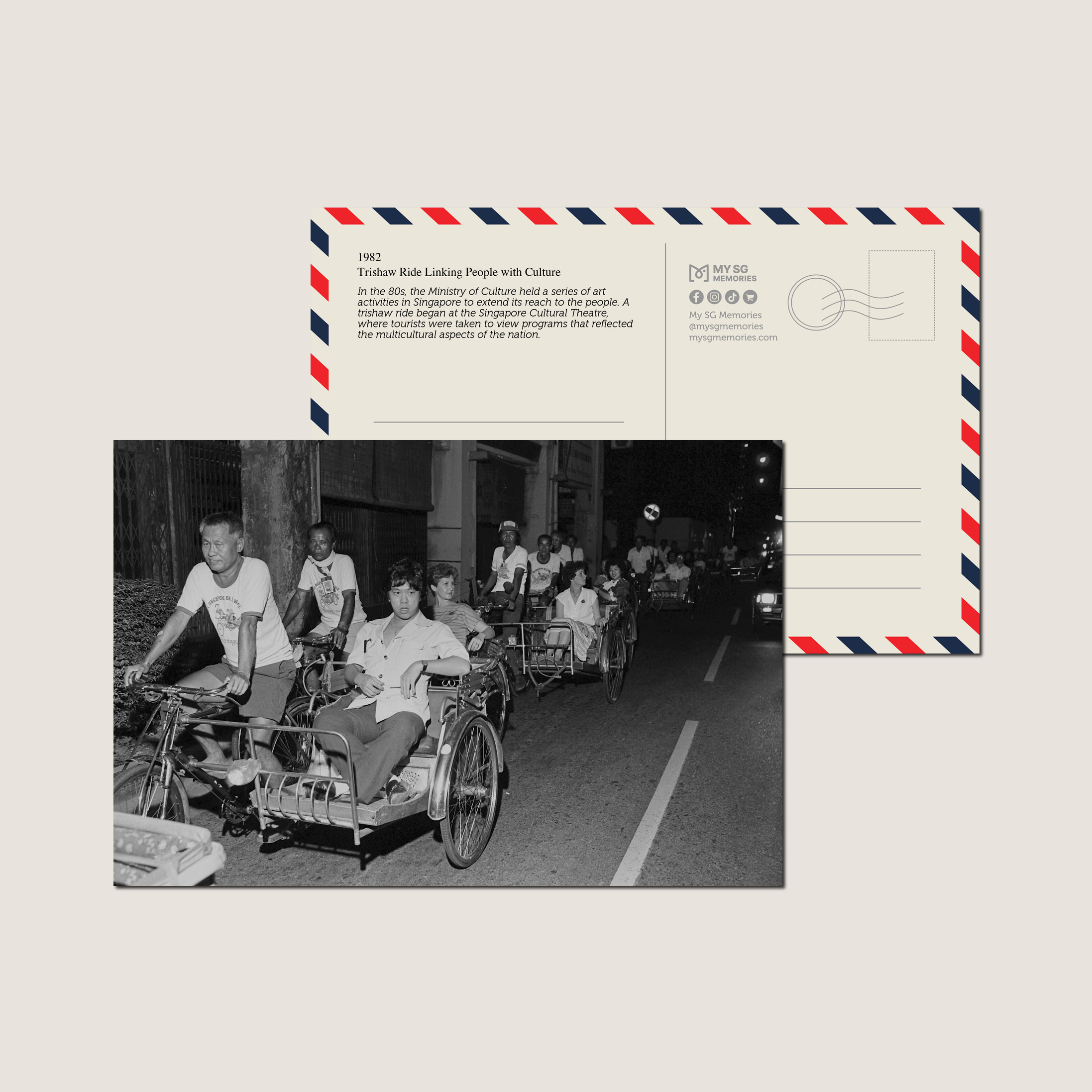Trishaw Ride Linking People with Culture 1982-My Sg Memories