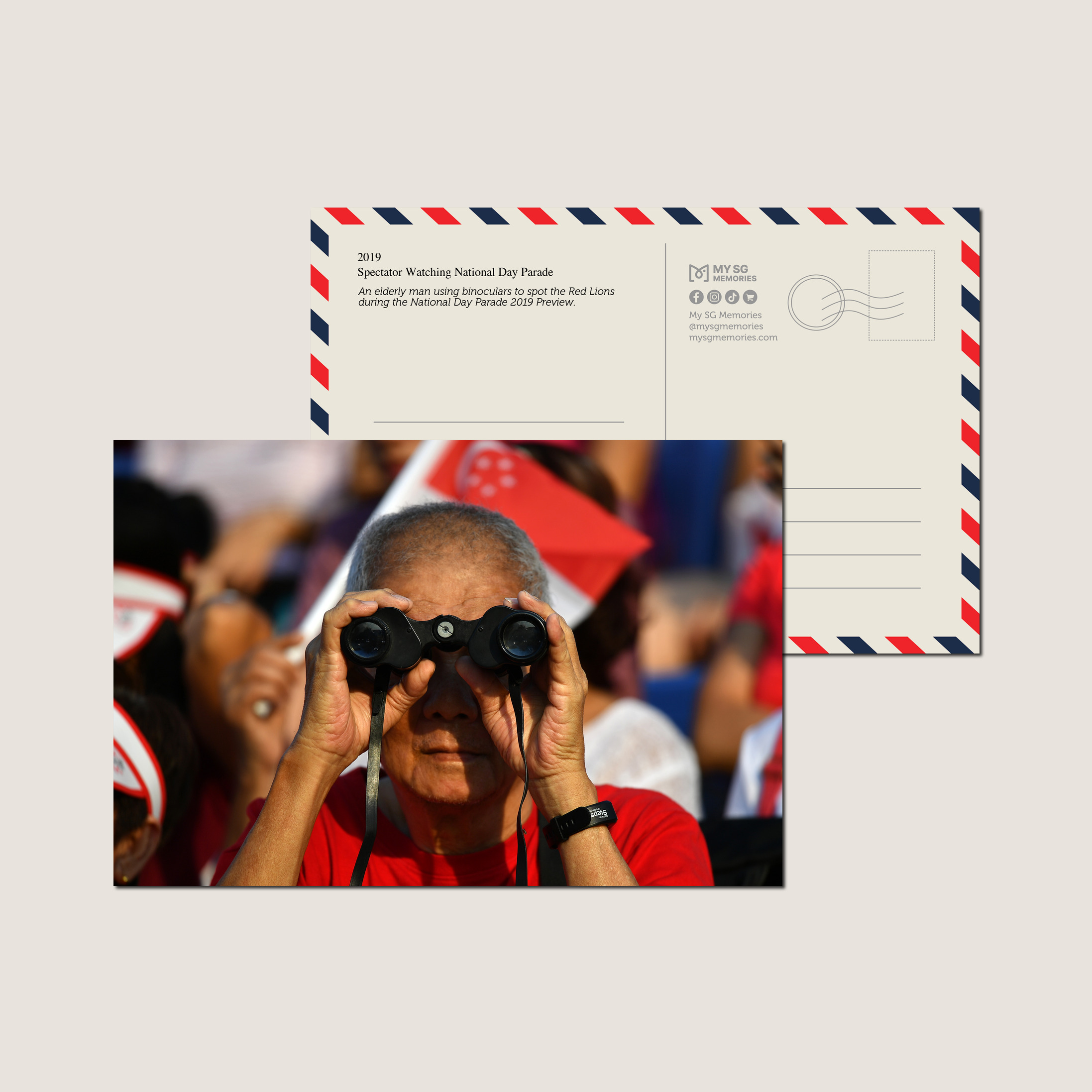 Spectator Watching National Day Parade 2019-My Sg Memories