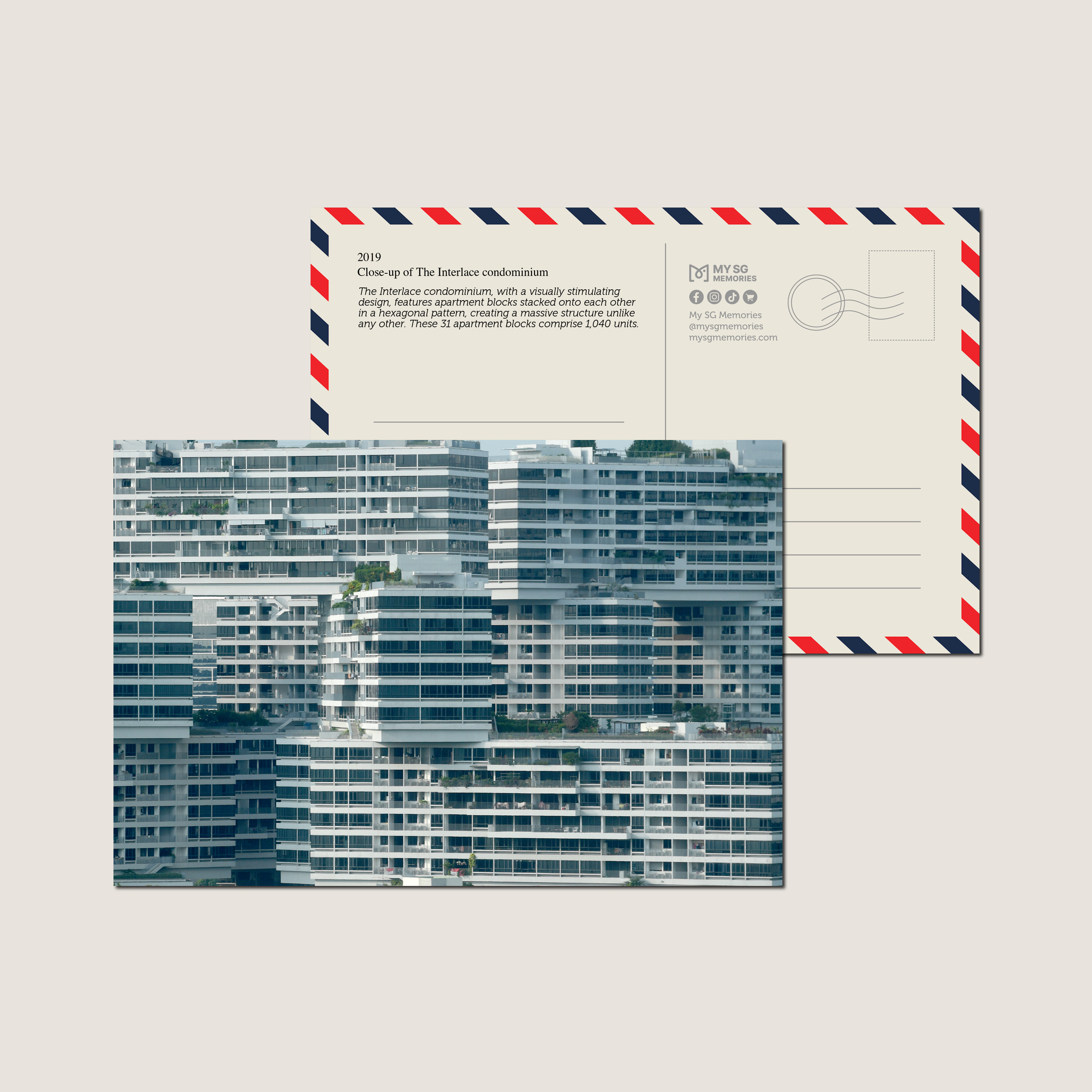 Close-up of The Interlace condominium 2019-My Sg Memories