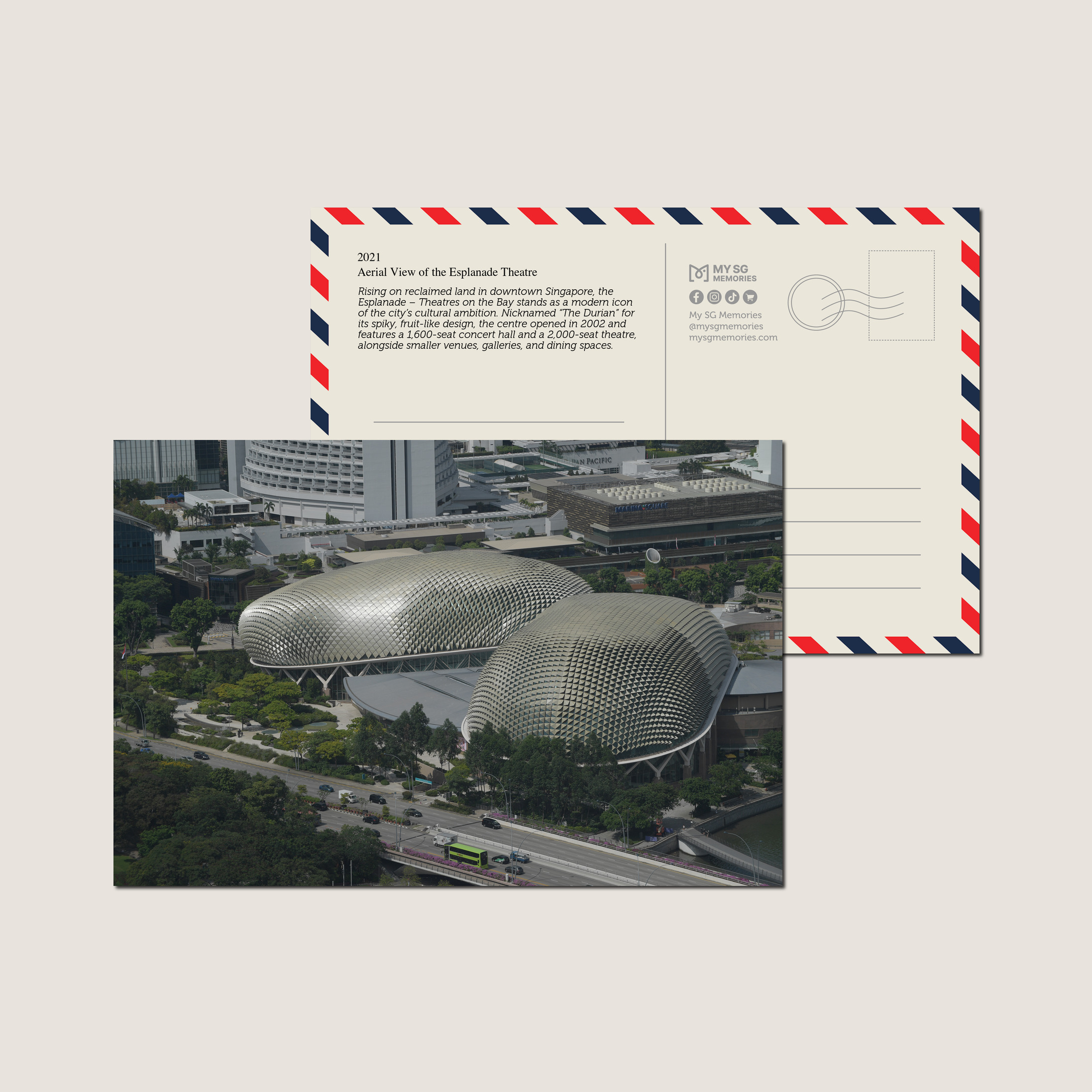 Aerial View of the Esplanade Theatre 2021-My Sg Memories