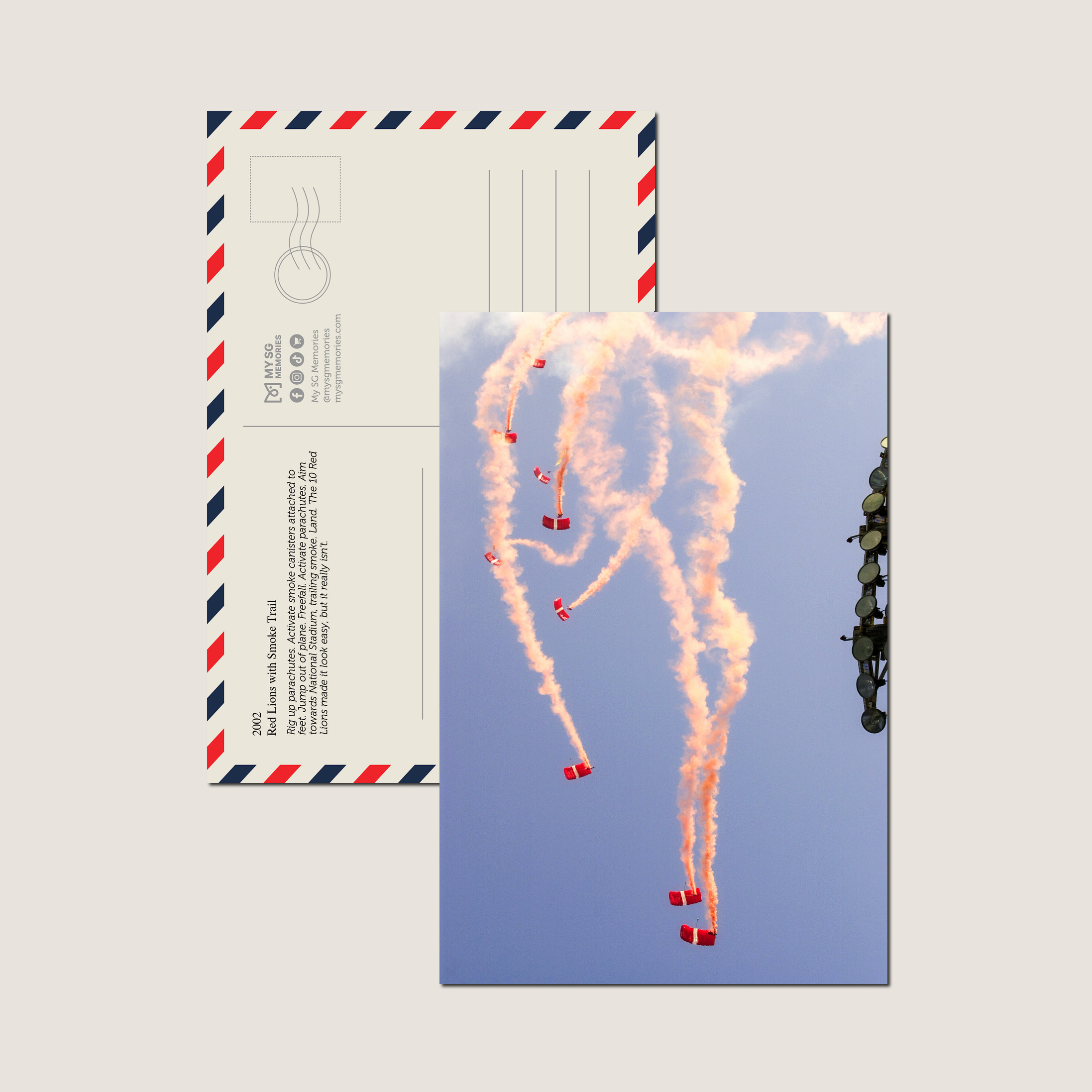 Red Lions with Smoke Trail 2002-My Sg Memories