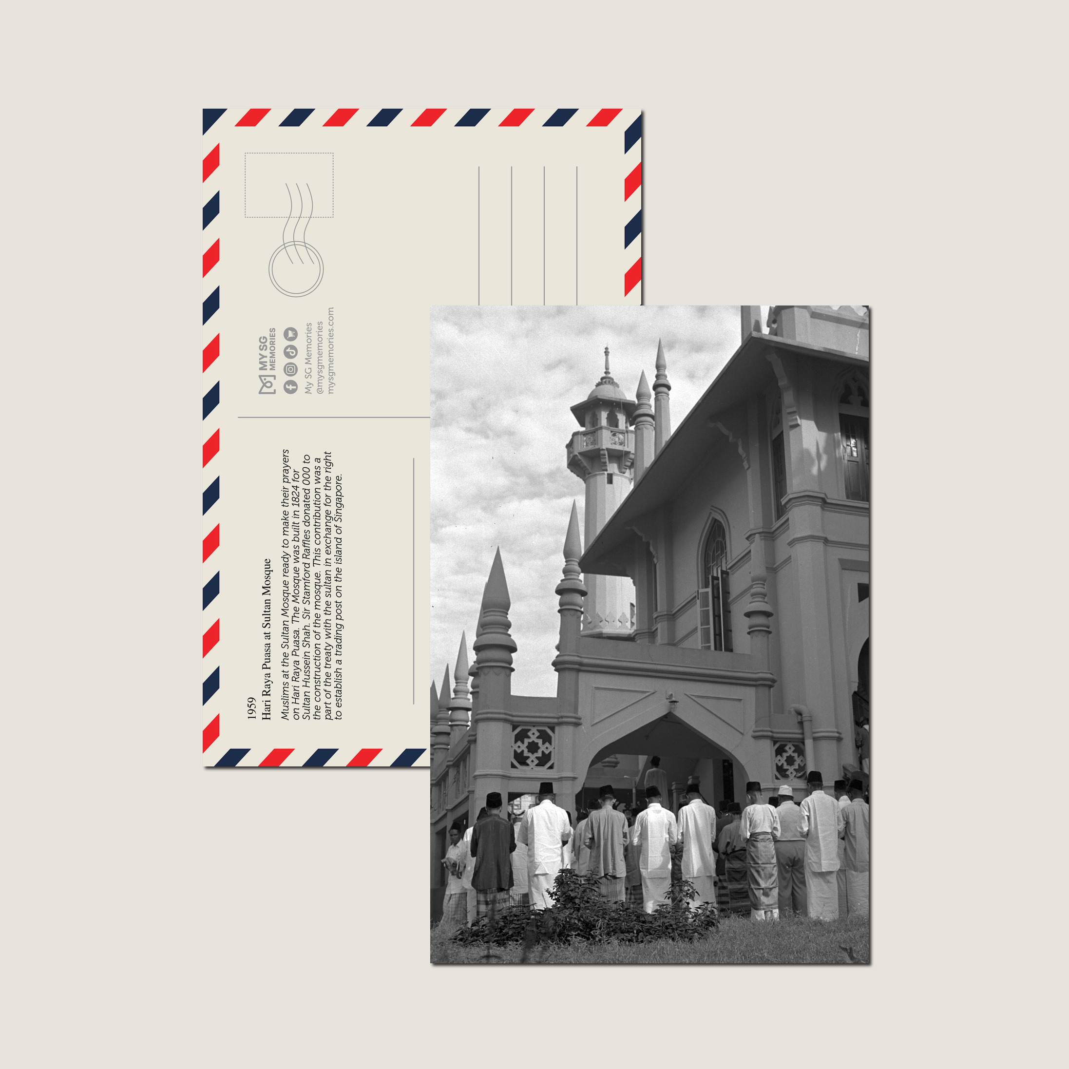 Hari Raya Puasa at Sultan Mosque 1959-My Sg Memories