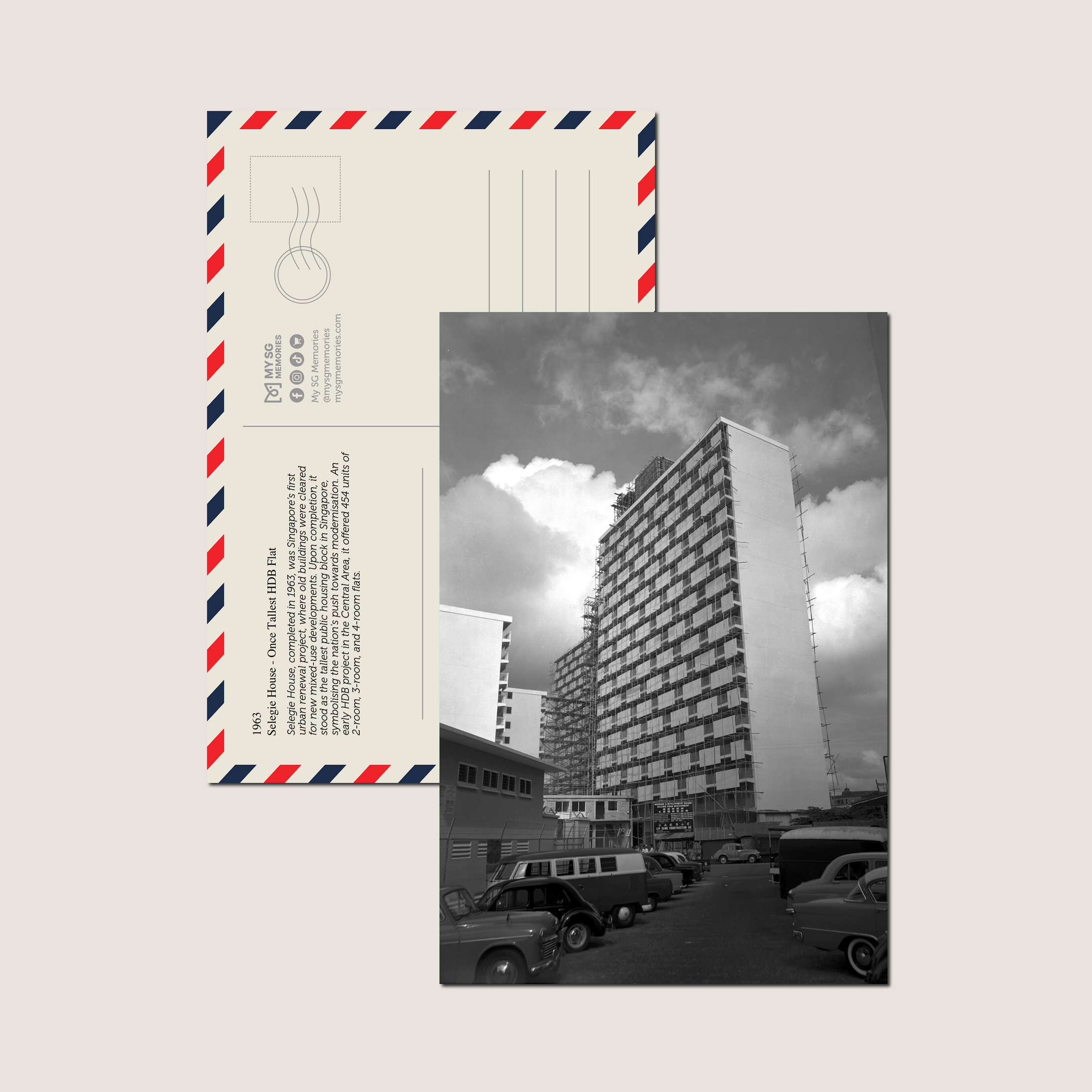 Selegie House - Once Tallest HDB Flat 1963-My Sg Memories