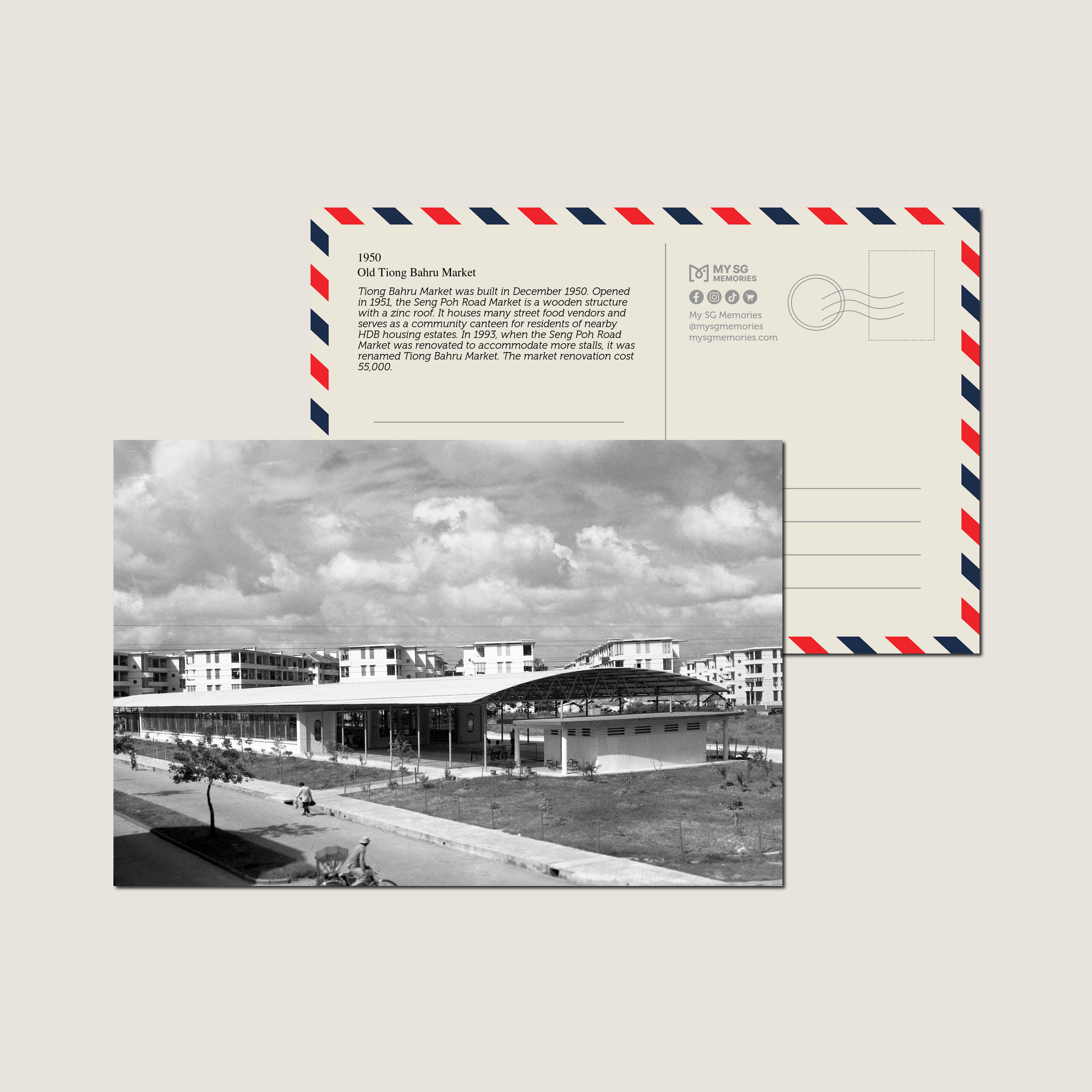 Old Tiong Bahru Market 1950-My Sg Memories