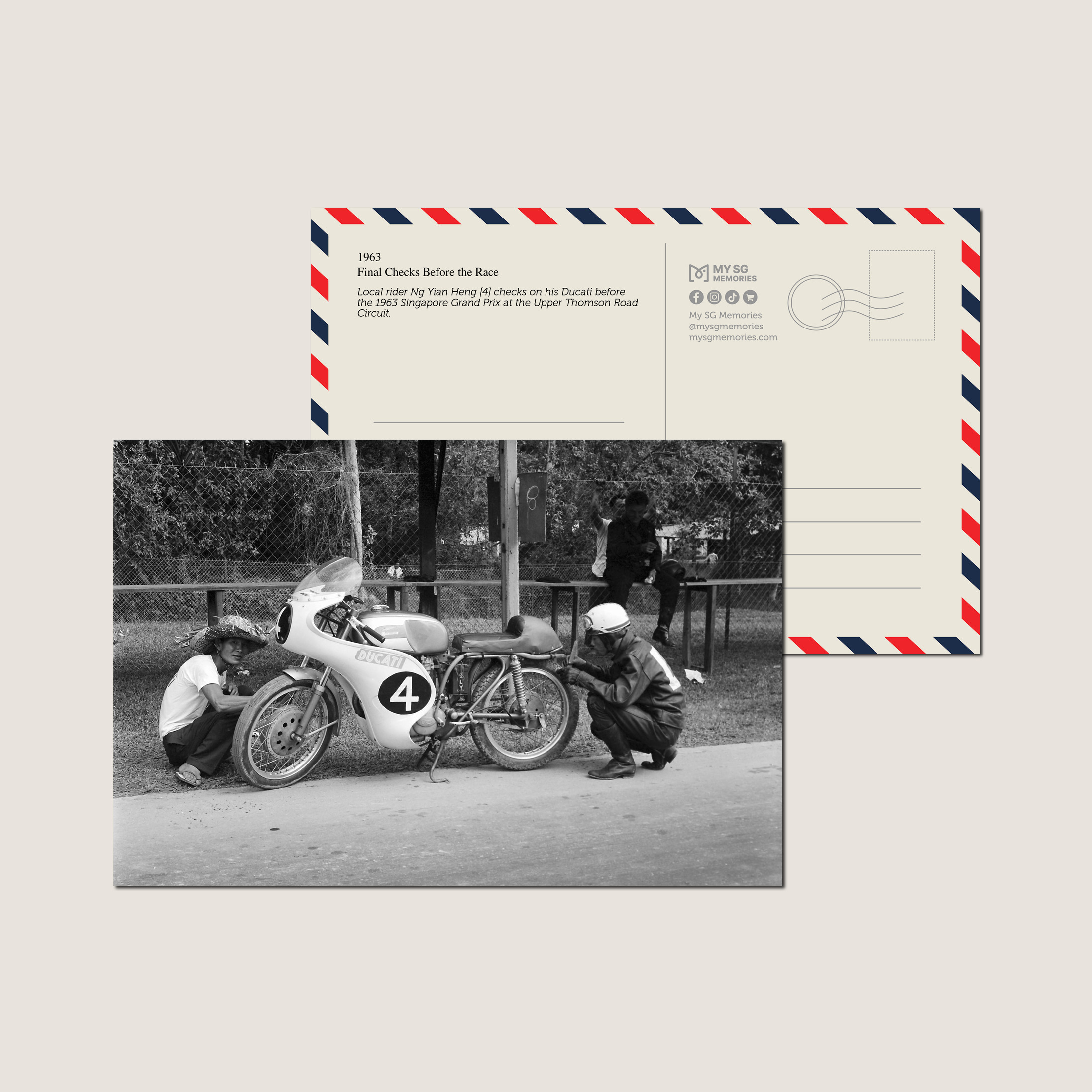 Final Checks Before the Race 1963-My Sg Memories