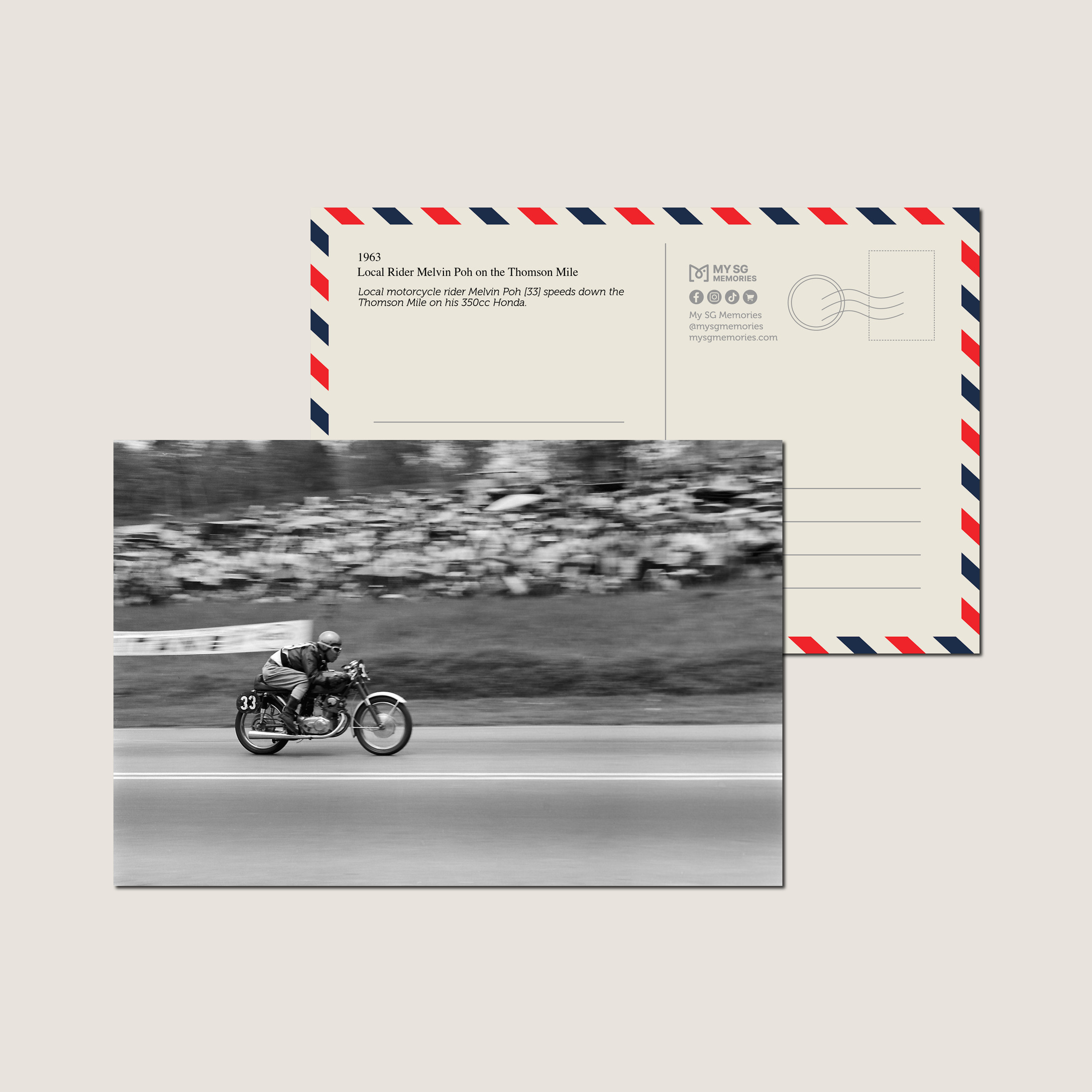 Local Rider Melvin Poh on the Thomson Mile 1963-My Sg Memories