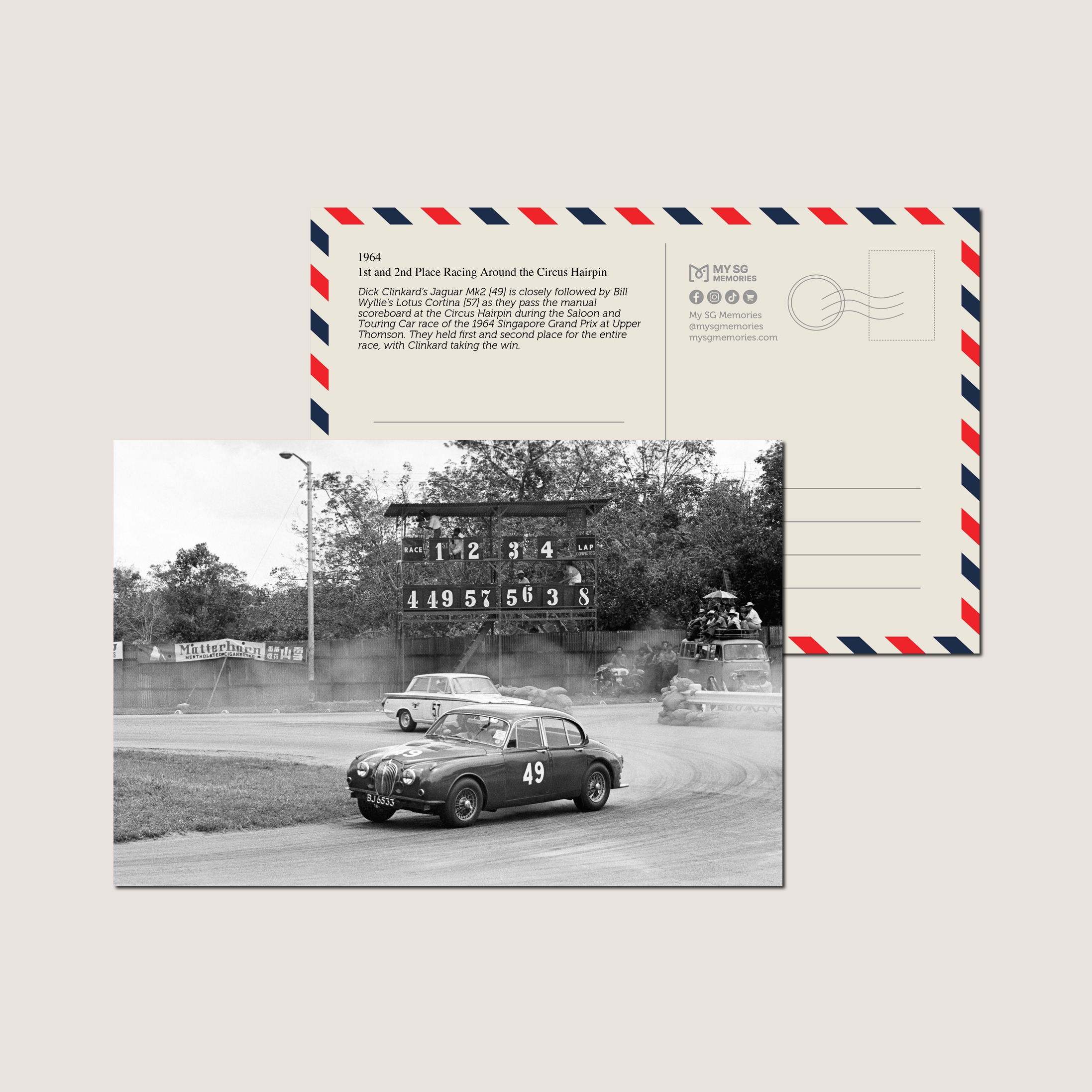 1st and 2nd Place Racing Around the Circus Hairpin 1964-My Sg Memories