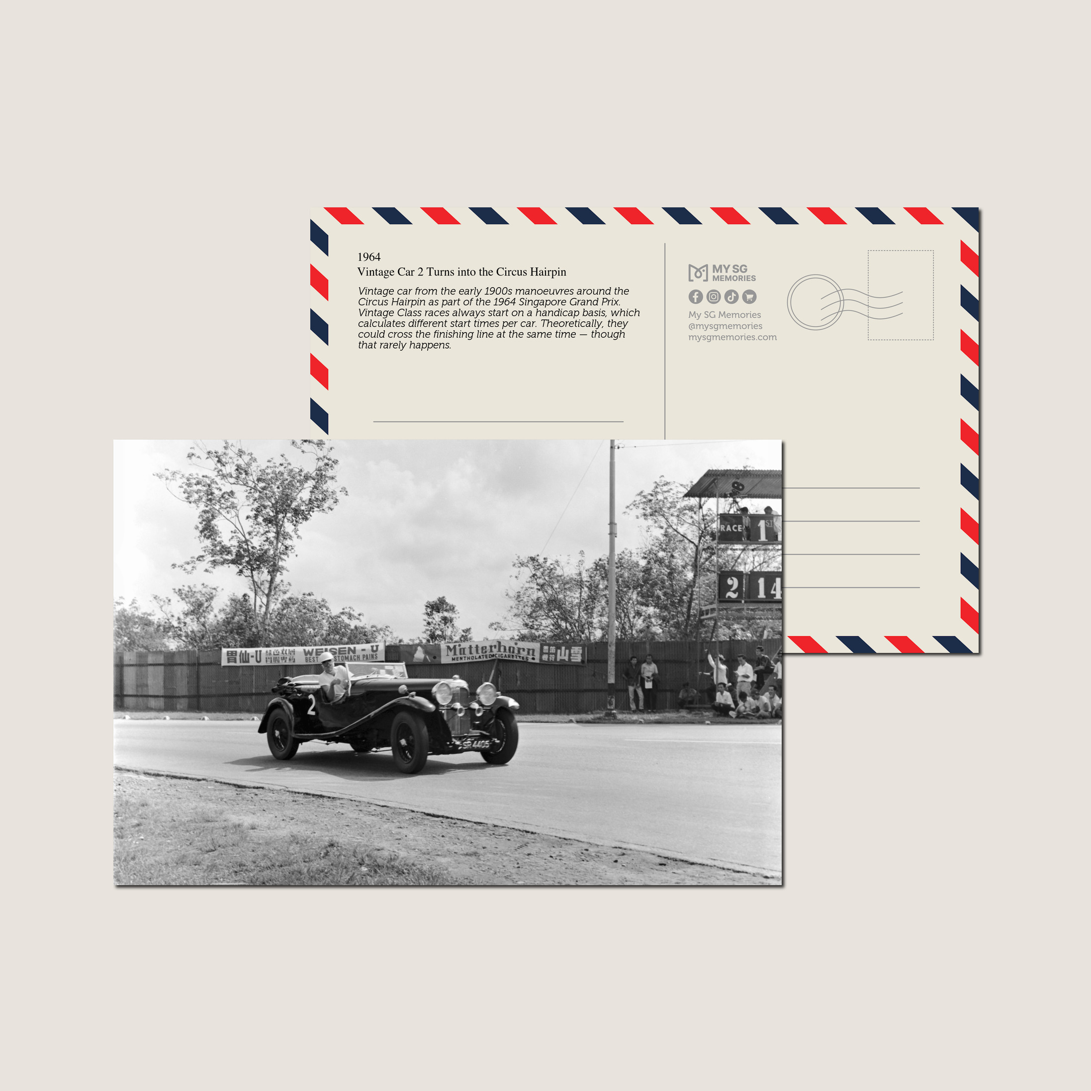 Vintage Car 2 Turns into the Circus Hairpin 1964-My Sg Memories