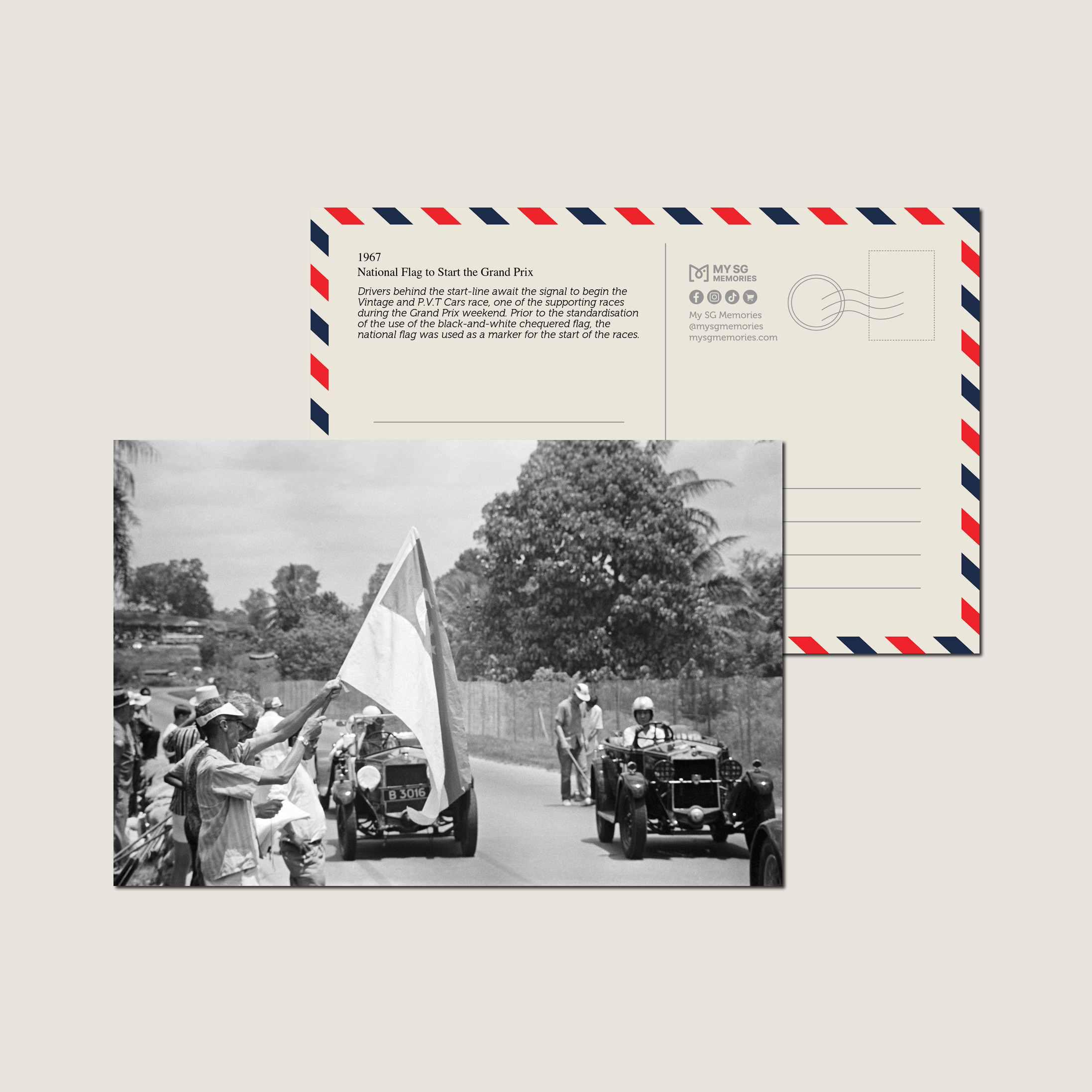 National Flag to Start the Grand Prix 1967-My Sg Memories
