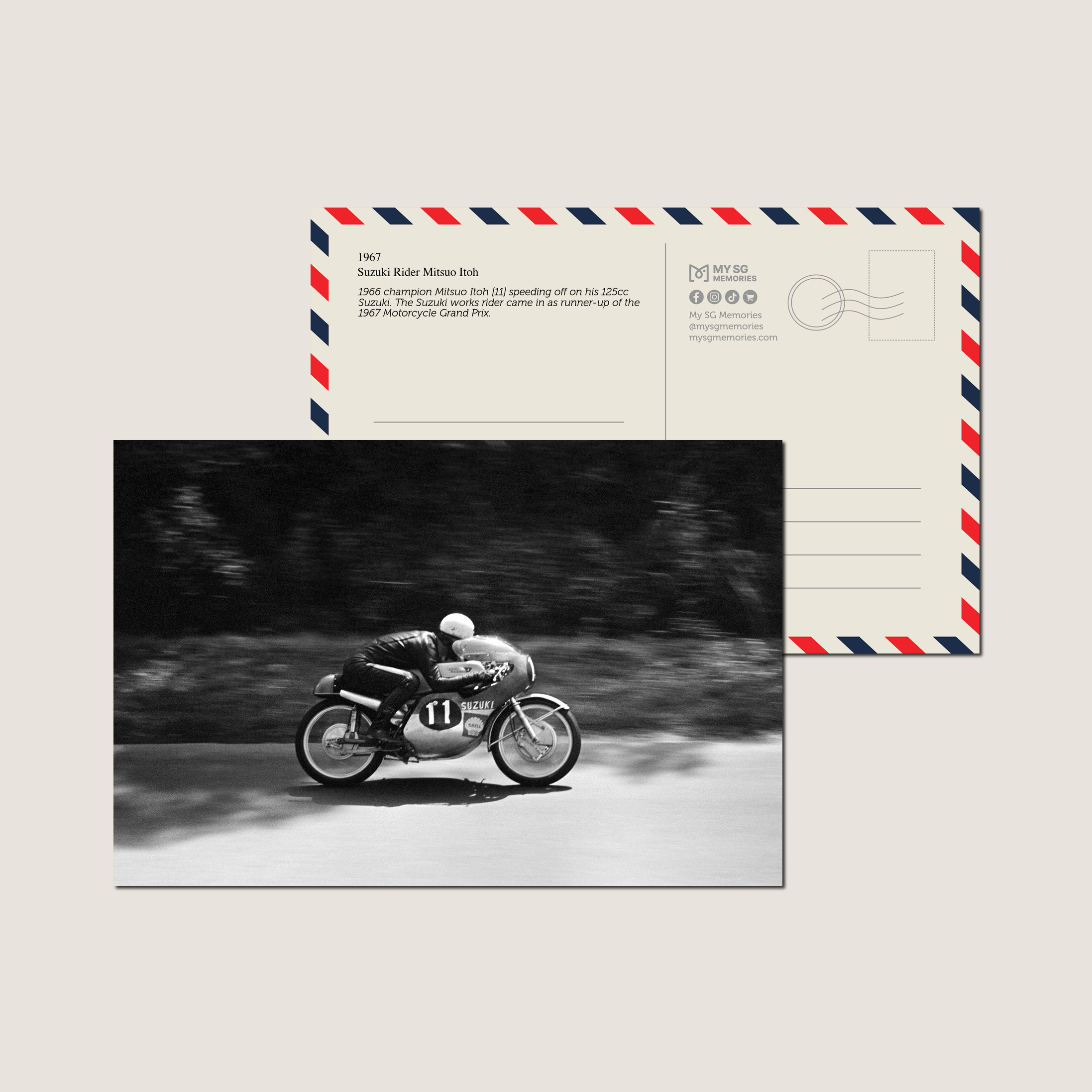 Suzuki Rider Mitsuo Itoh 1967-My Sg Memories