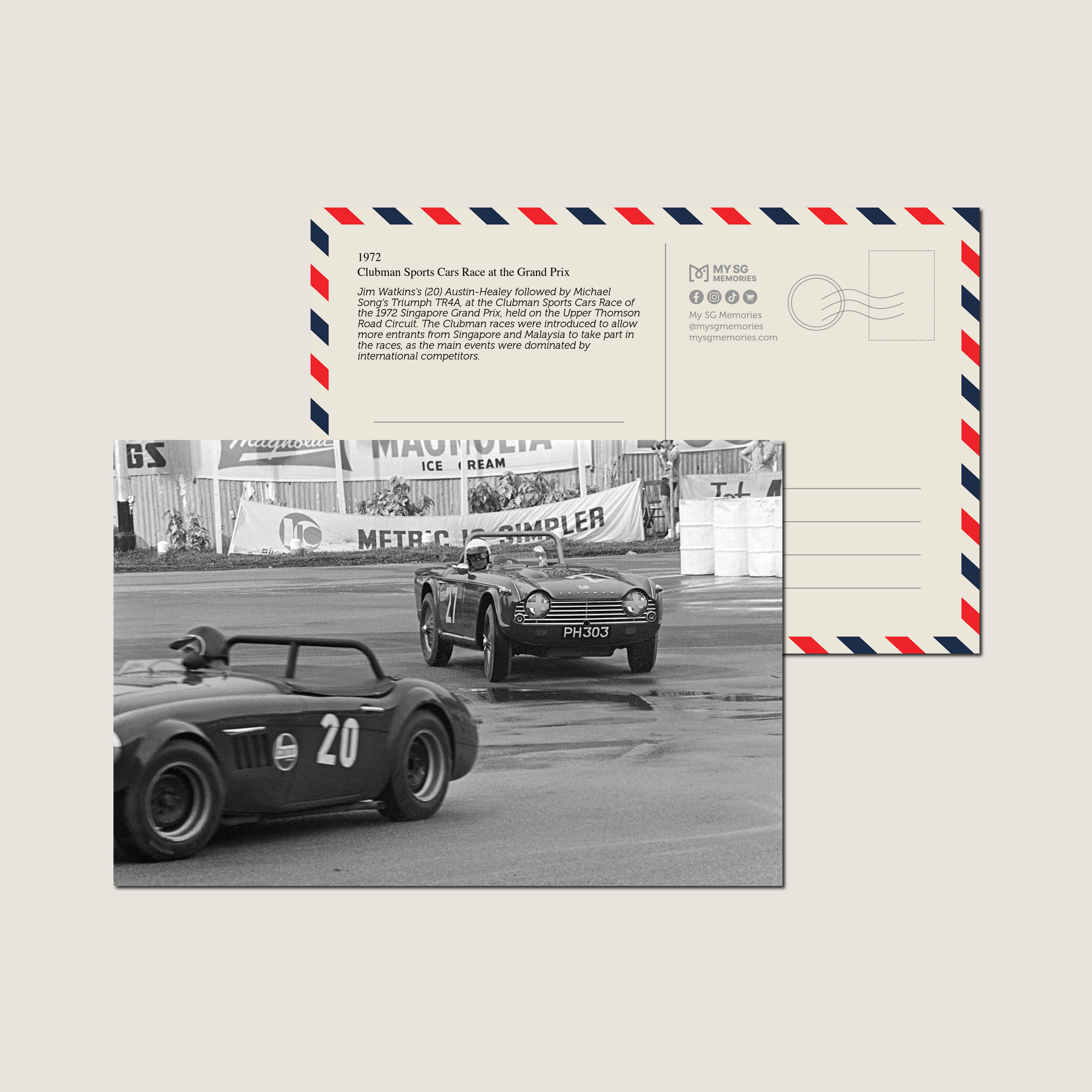 Clubman Sports Cars Race at the Grand Prix 1972-My Sg Memories