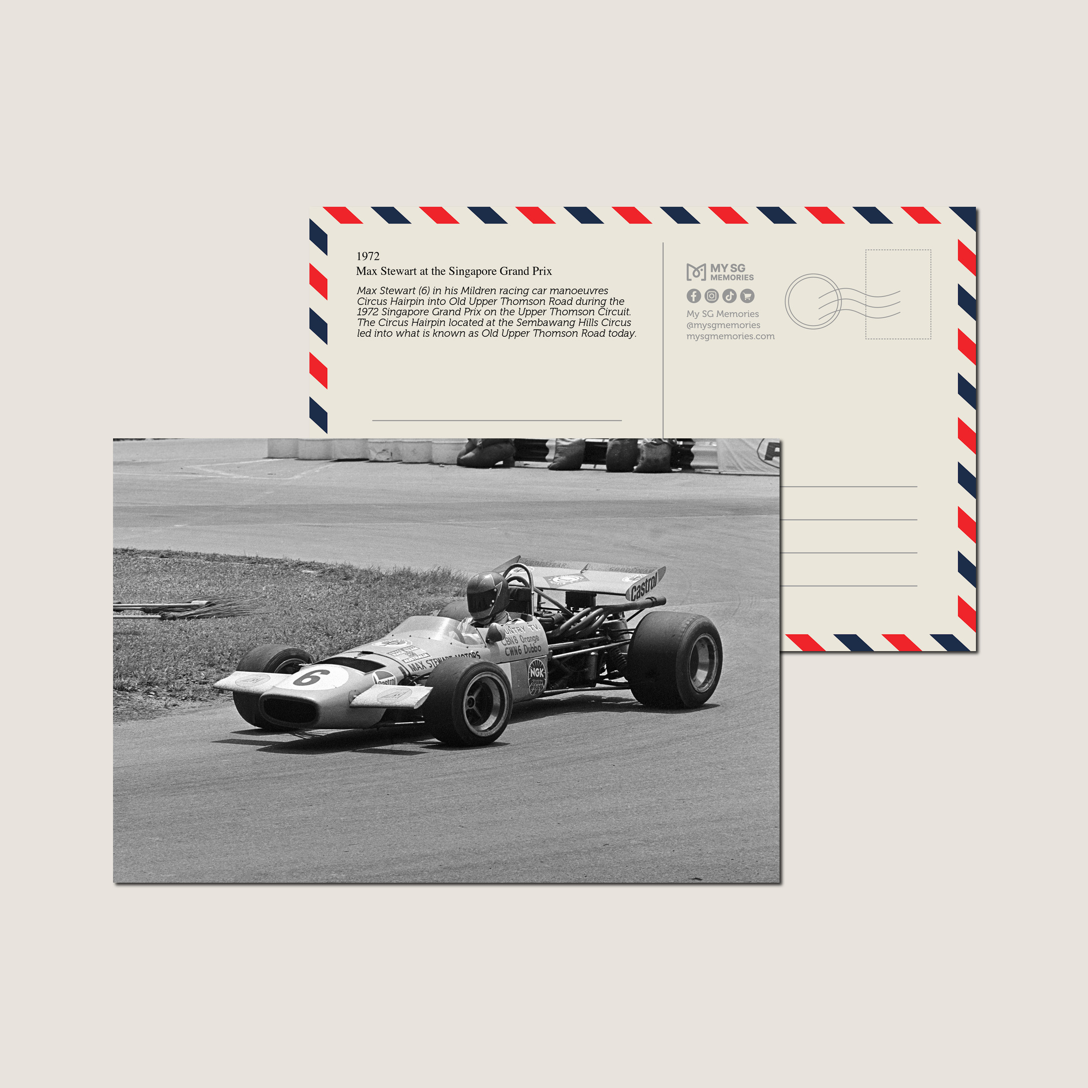 Max Stewart at the Singapore Grand Prix 1972-My Sg Memories