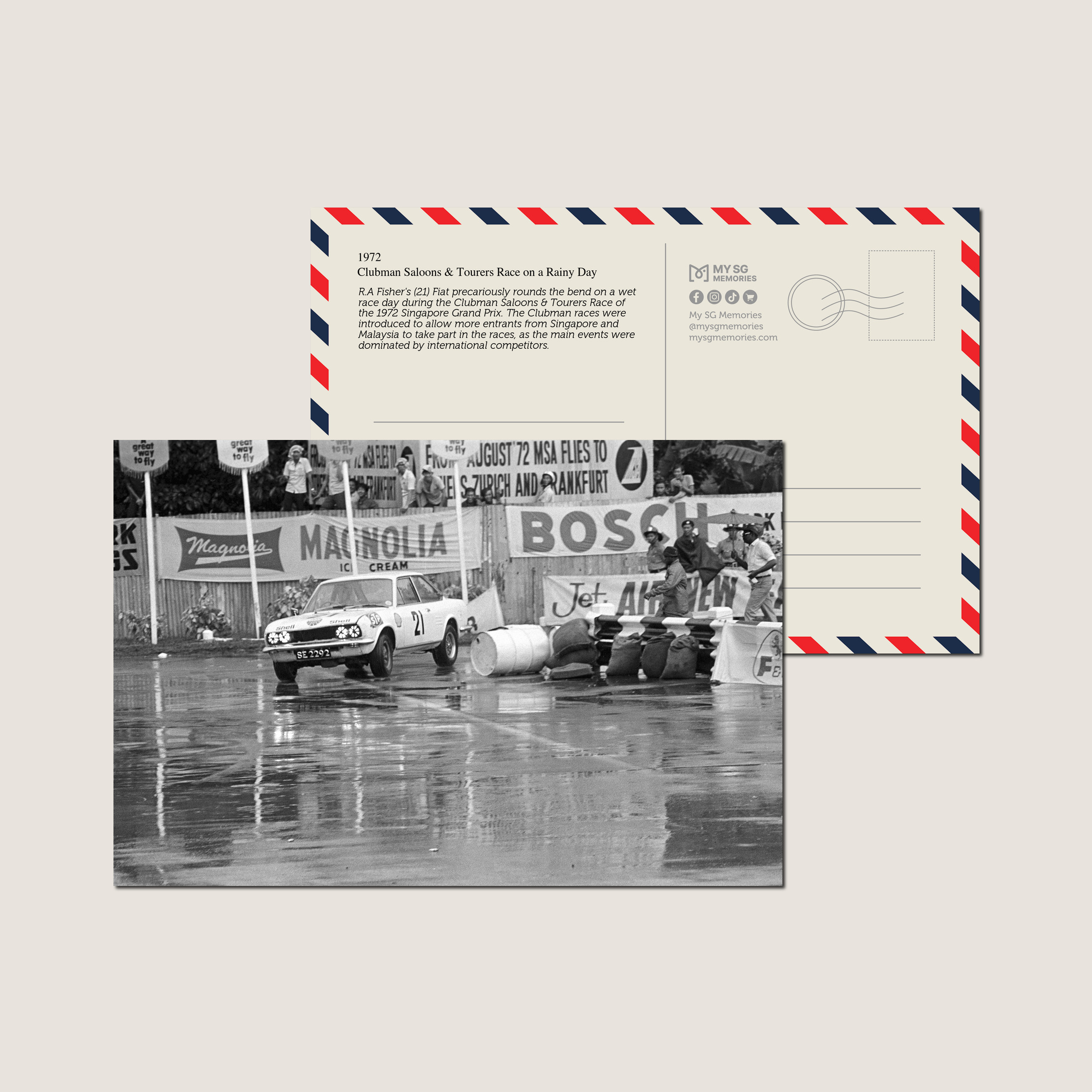 Clubman Saloons & Tourers Race on a Rainy Day 1972-My Sg Memories