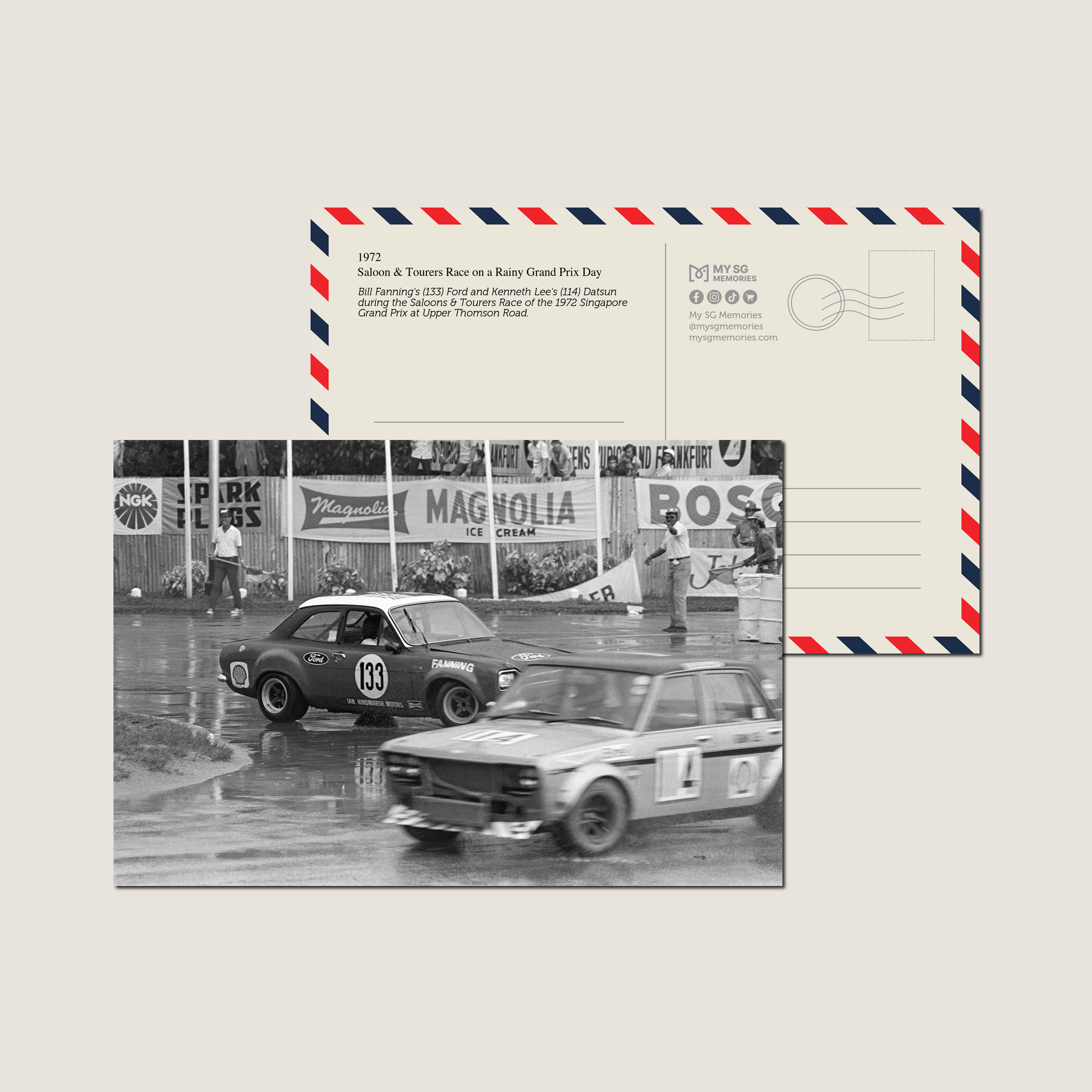 Saloon & Tourers Race on a Rainy Grand Prix Day 1972-My Sg Memories