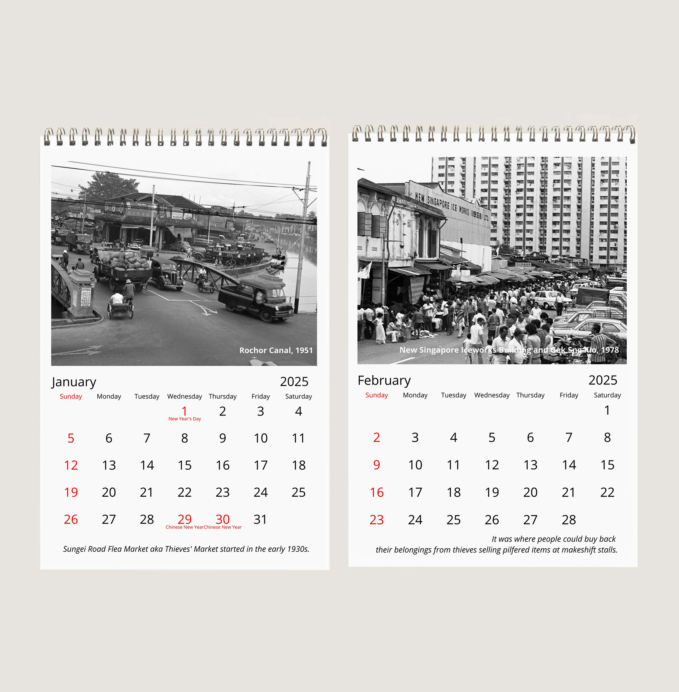 The Start and End of Sungei Road Flea Market Calendar-My Sg Memories
