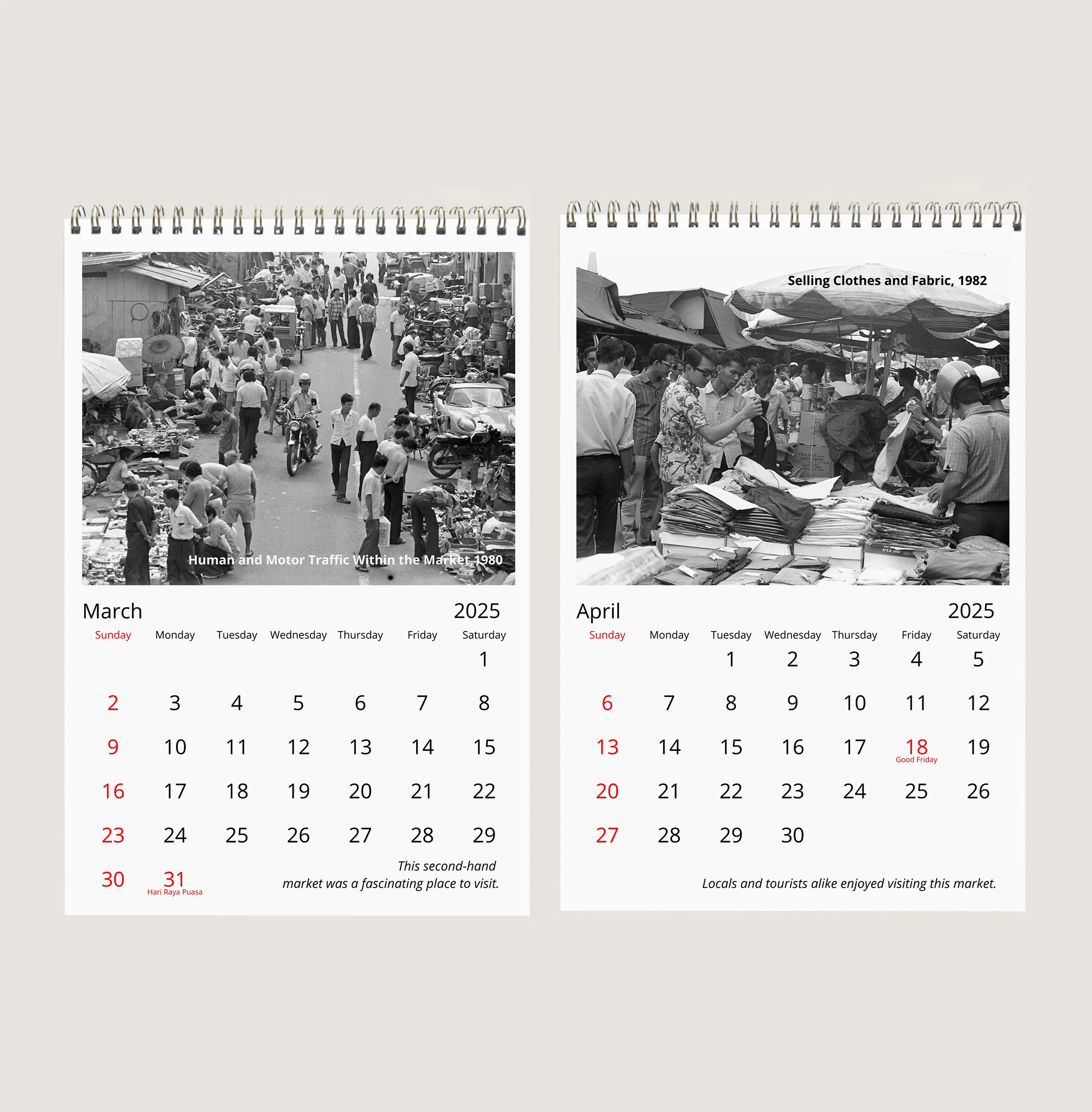 The Start and End of Sungei Road Flea Market Calendar-My Sg Memories