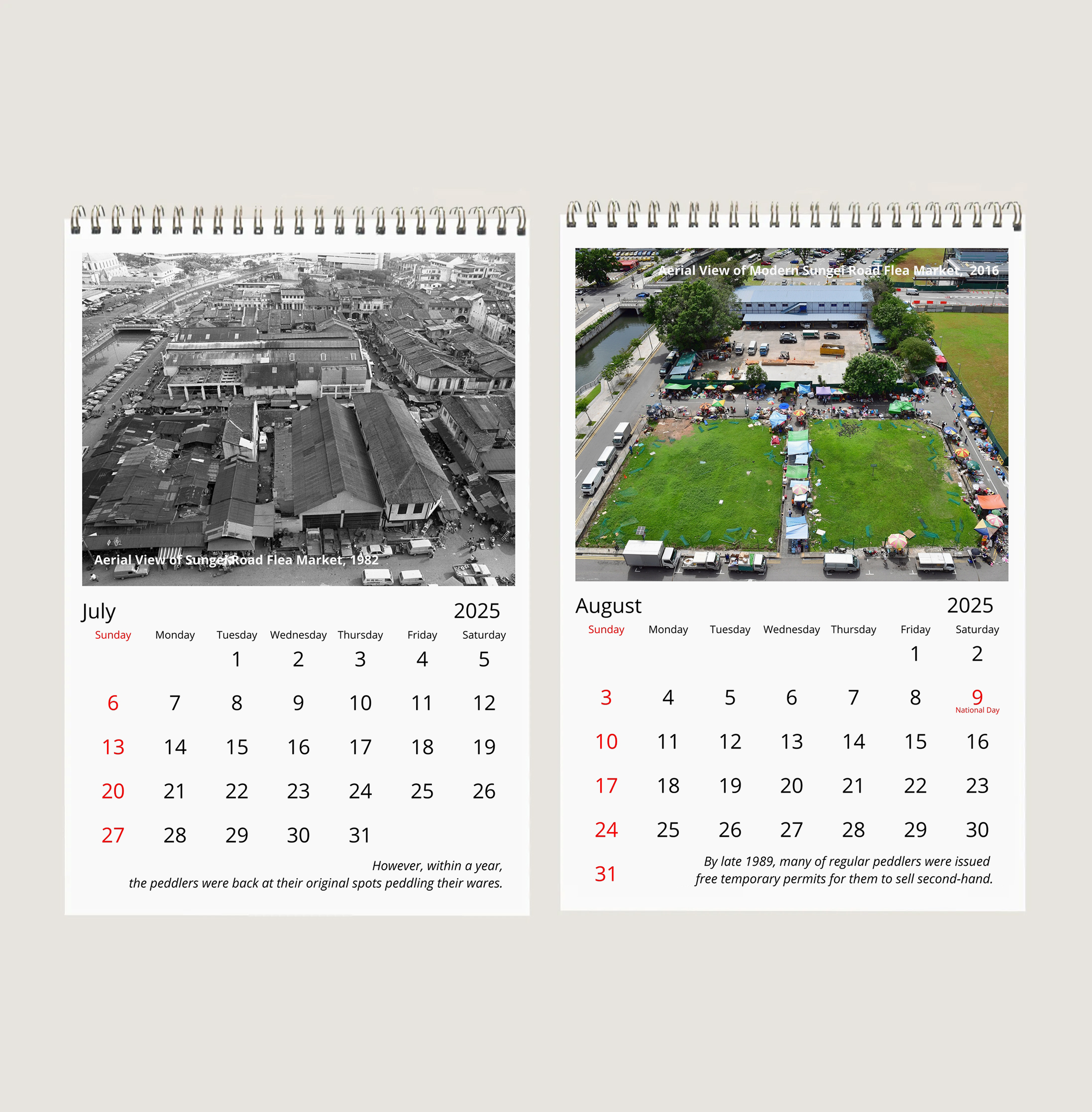 The Start and End of Sungei Road Flea Market Calendar-My Sg Memories