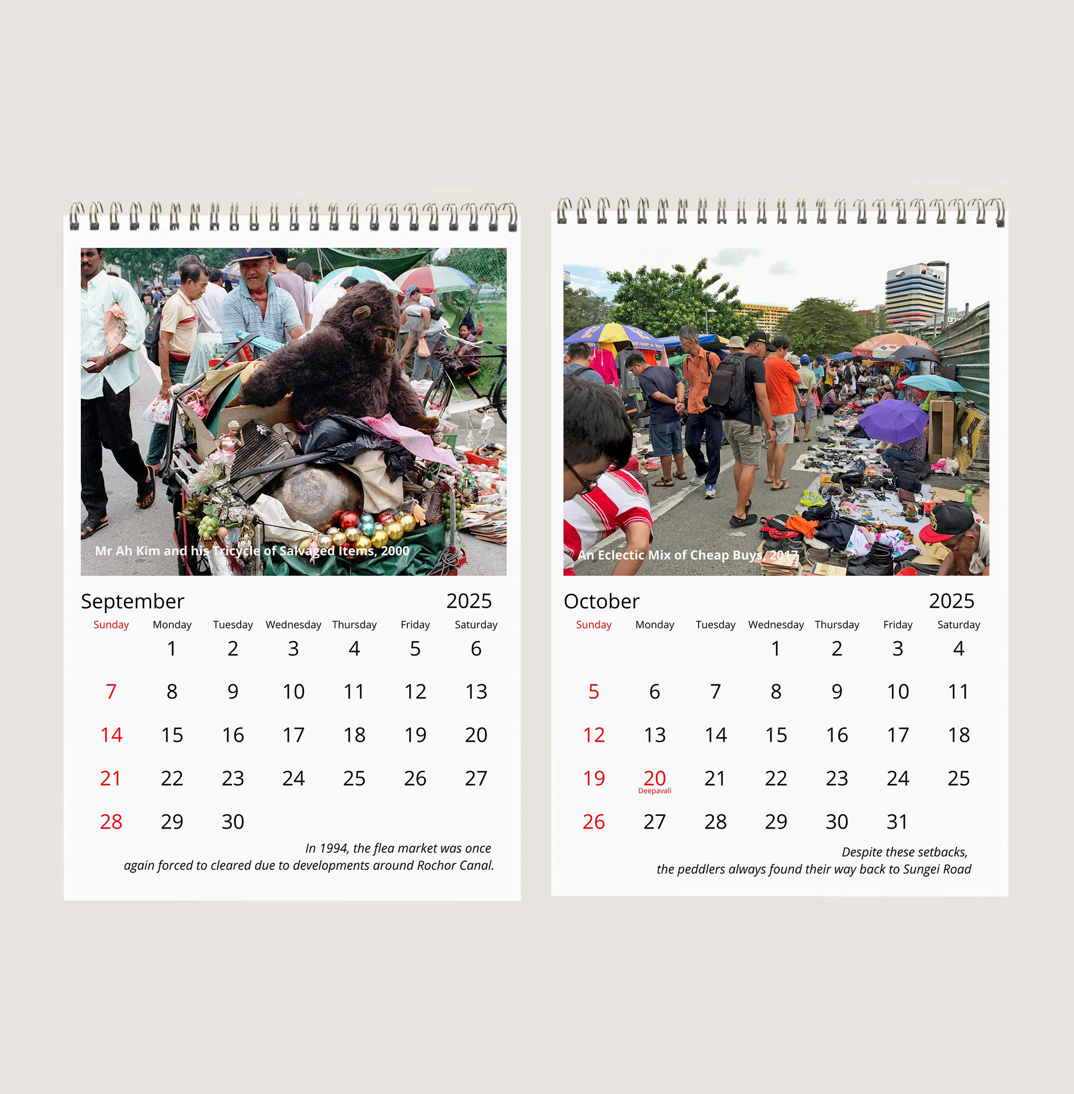 The Start and End of Sungei Road Flea Market Calendar-My Sg Memories