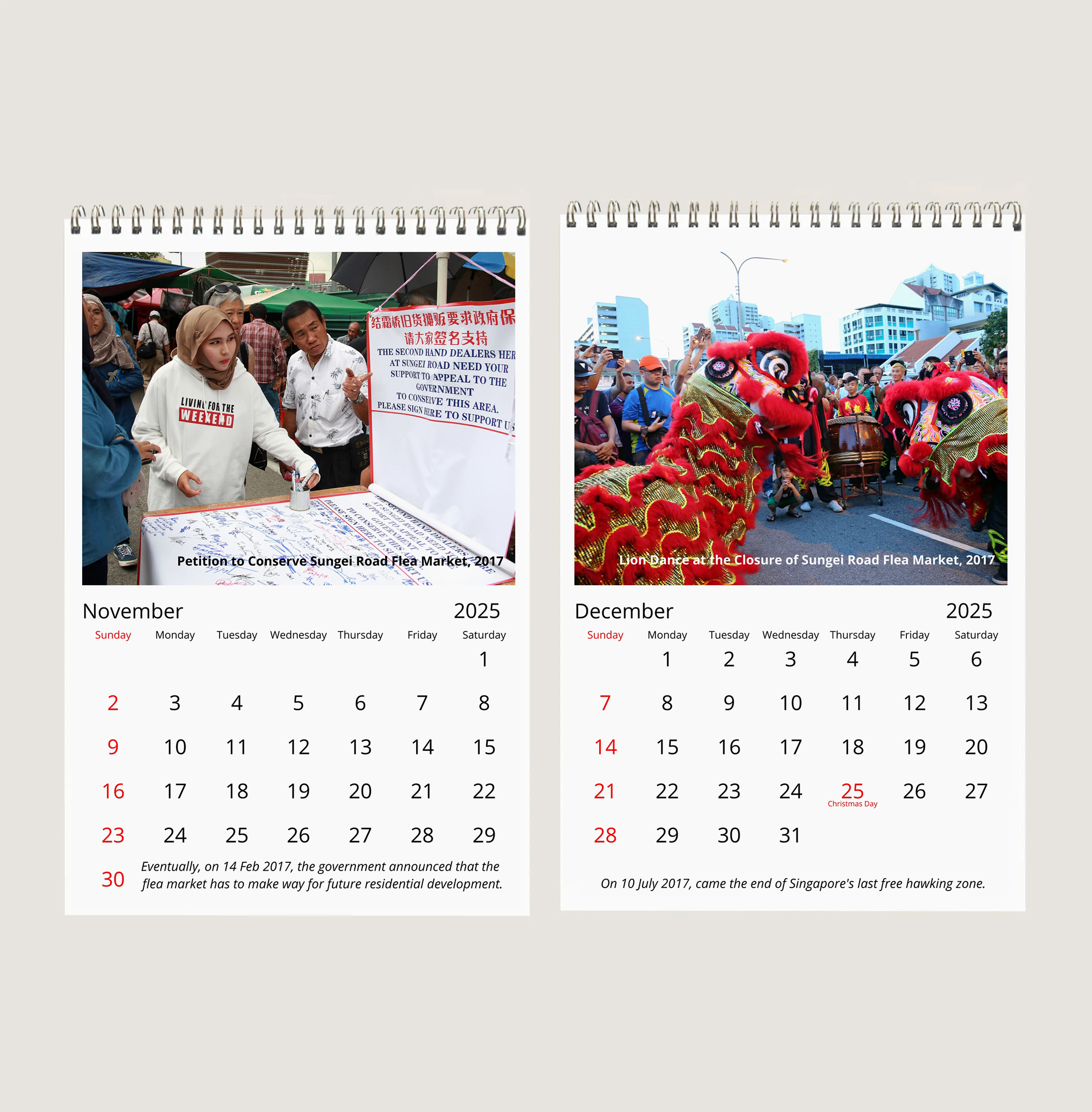 The Start and End of Sungei Road Flea Market Calendar-My Sg Memories