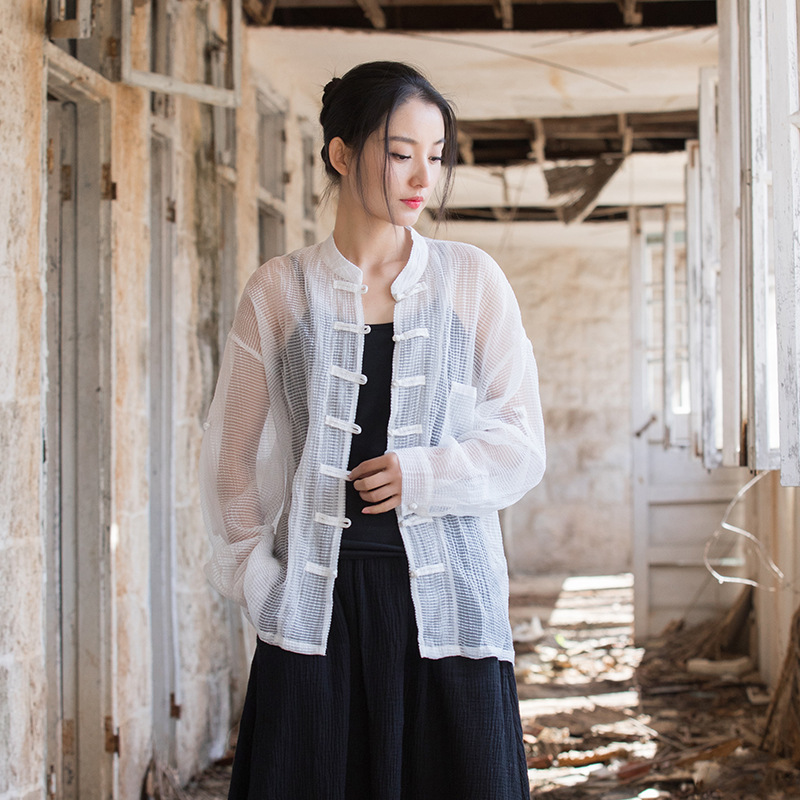 寬鬆舒適 · 「天絲防曬服」國潮防曬開襟外套