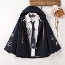 【藏青色外套+襯衣+領帶】