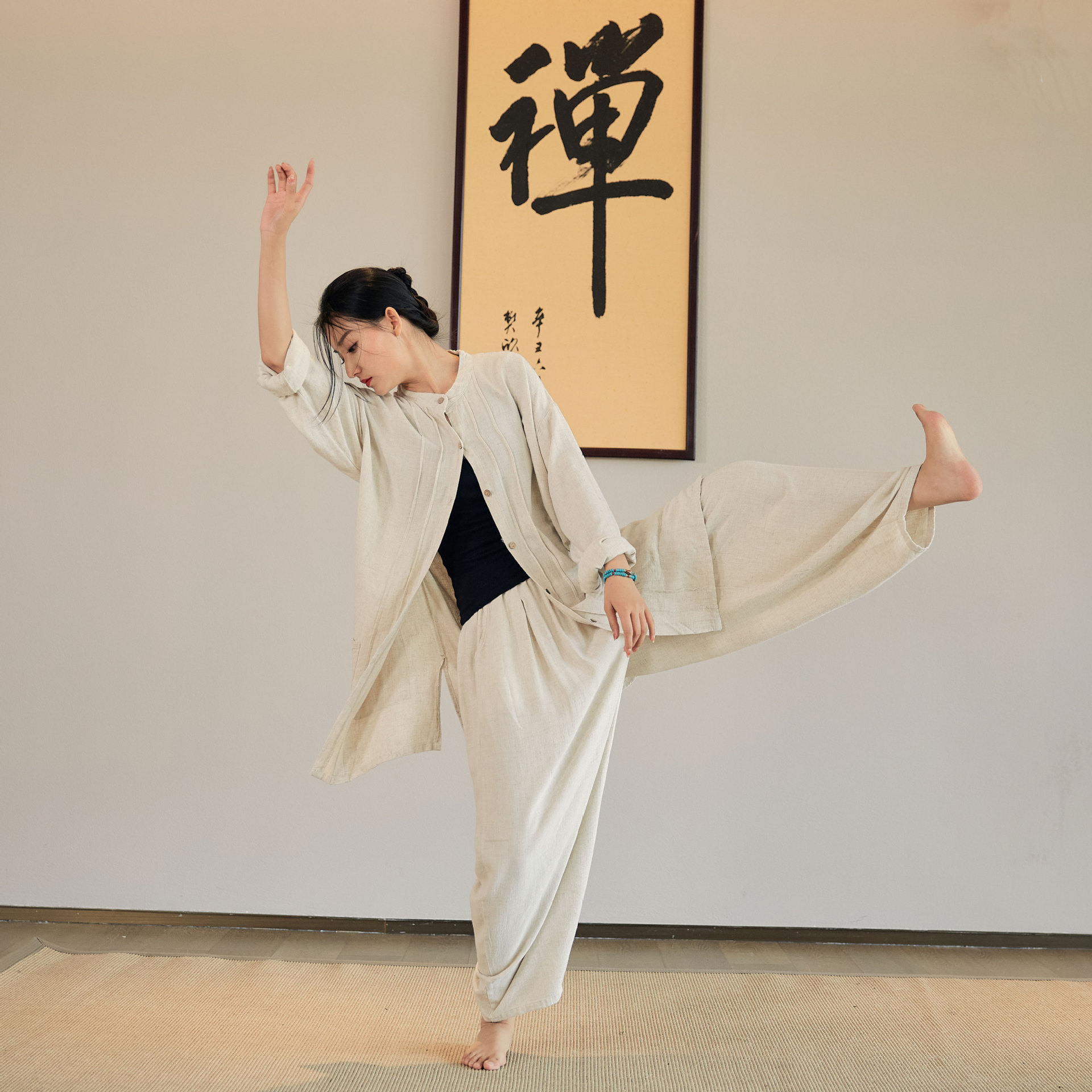禪意飄逸 · 「居家服」純色砂洗柔软套裝