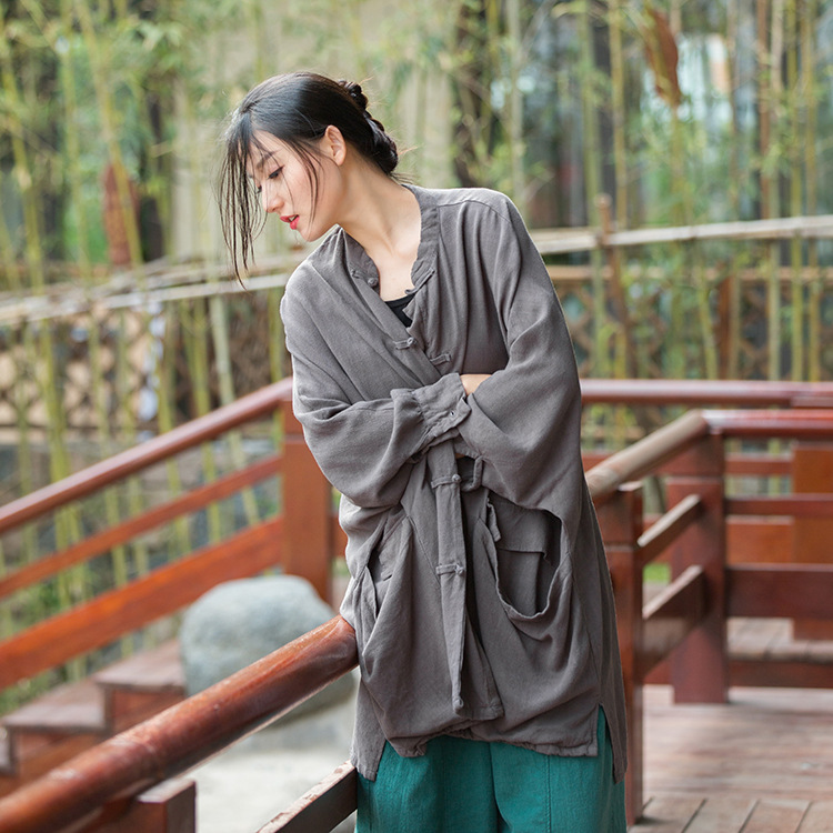 灑脫飄逸 · 「禪意外衣」砂洗做舊文藝防曬外套