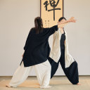 墨黑套裝（襯衣+長褲）